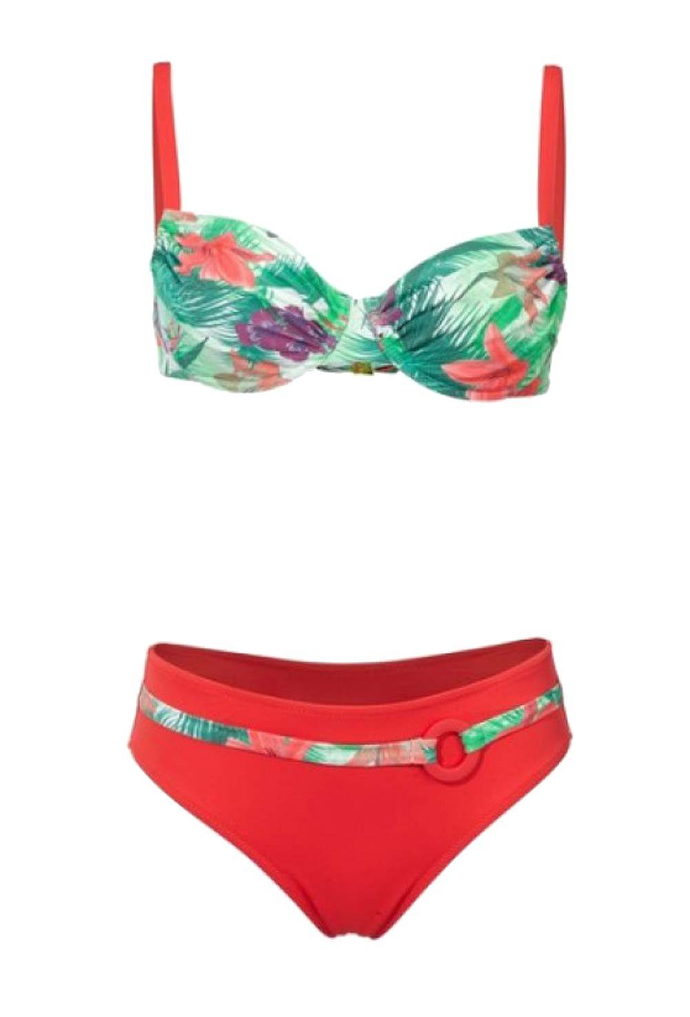 Heine PushUpBikini »Heine Damen BügelBikini, rotbunt« online kaufen