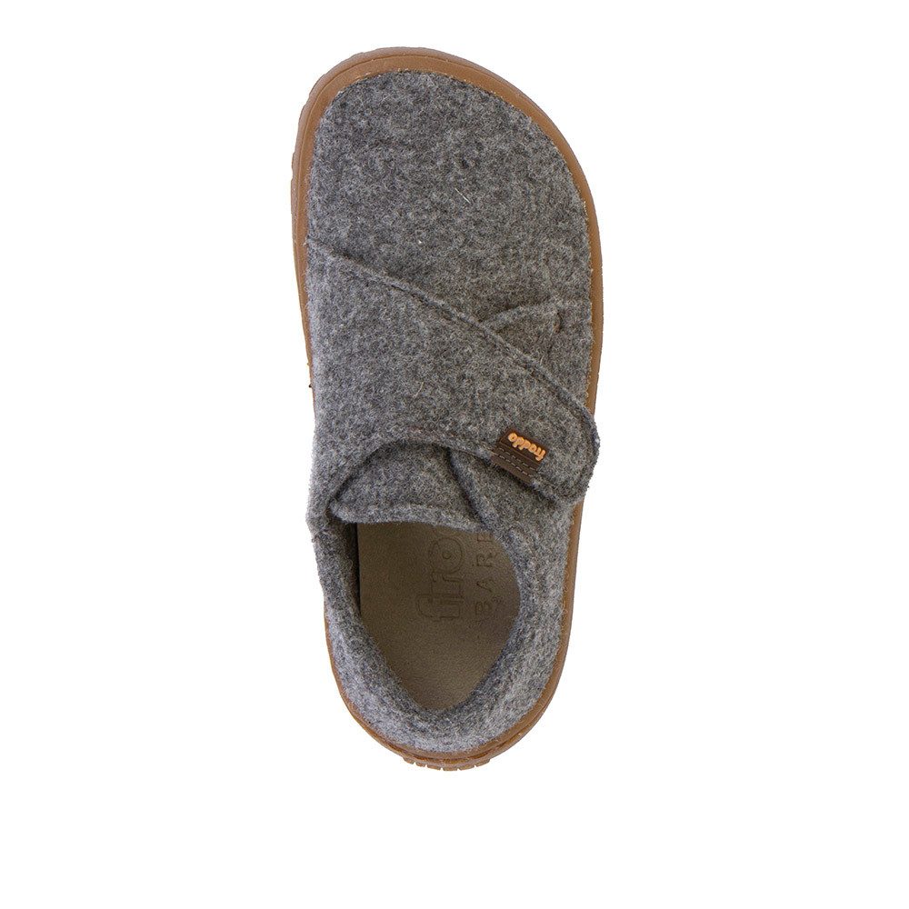 froddo® BAREFOOT WOOLY Hausschuh Klettschuh, Kindergartenschuh mit Wollfutter