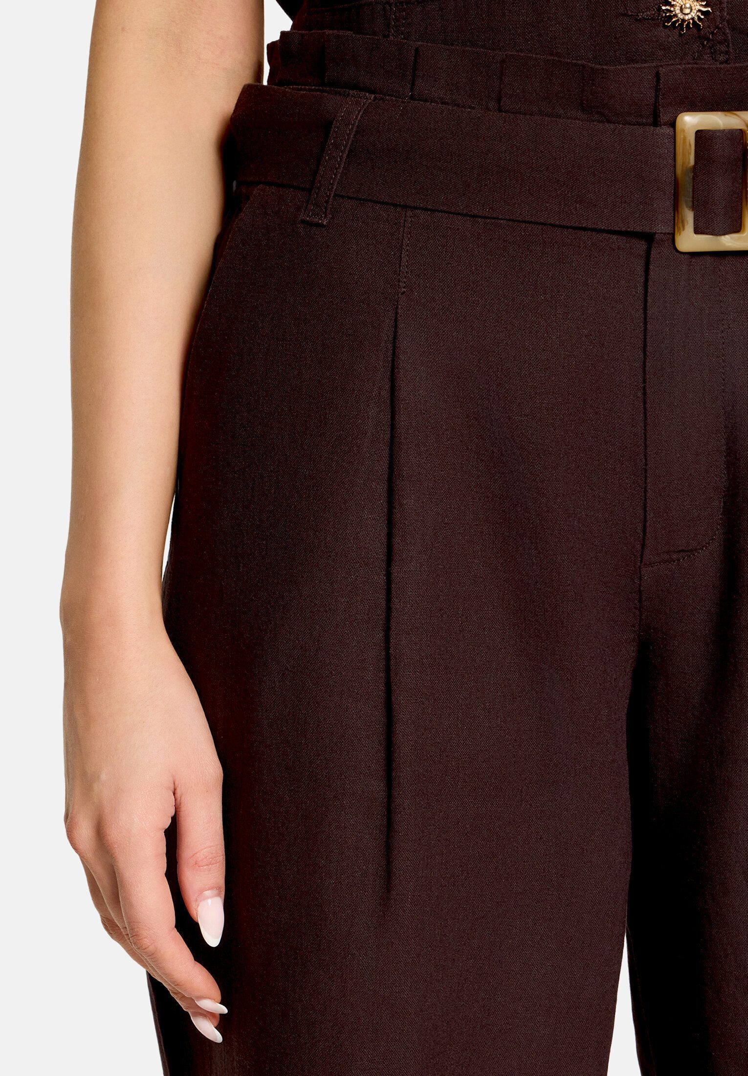 Cartoon Stoffhose Damen mit Bundfalten