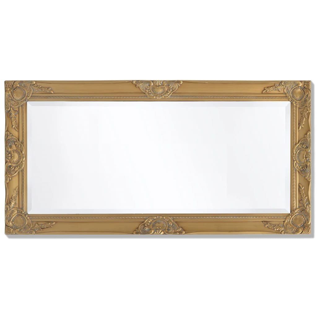 Wandspiegel Gold vidaXL (1-St) Golden Spiegel im Barock-Stil Gold | cm 100x50