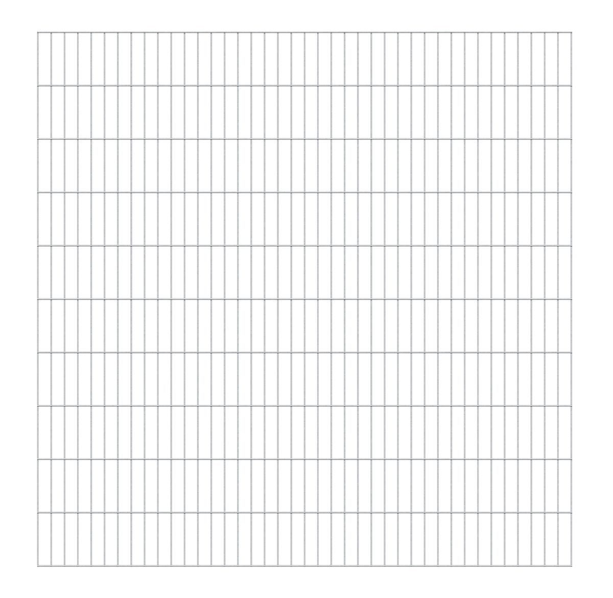 Alberts Zaun Alberts 642952 Doppelstabmattenzaun, kunststoffbeschichtet, anthrazit, Alberts Doppelstabmatte 6-5-6, 2 m Matte, verschiedene Farben und Größ