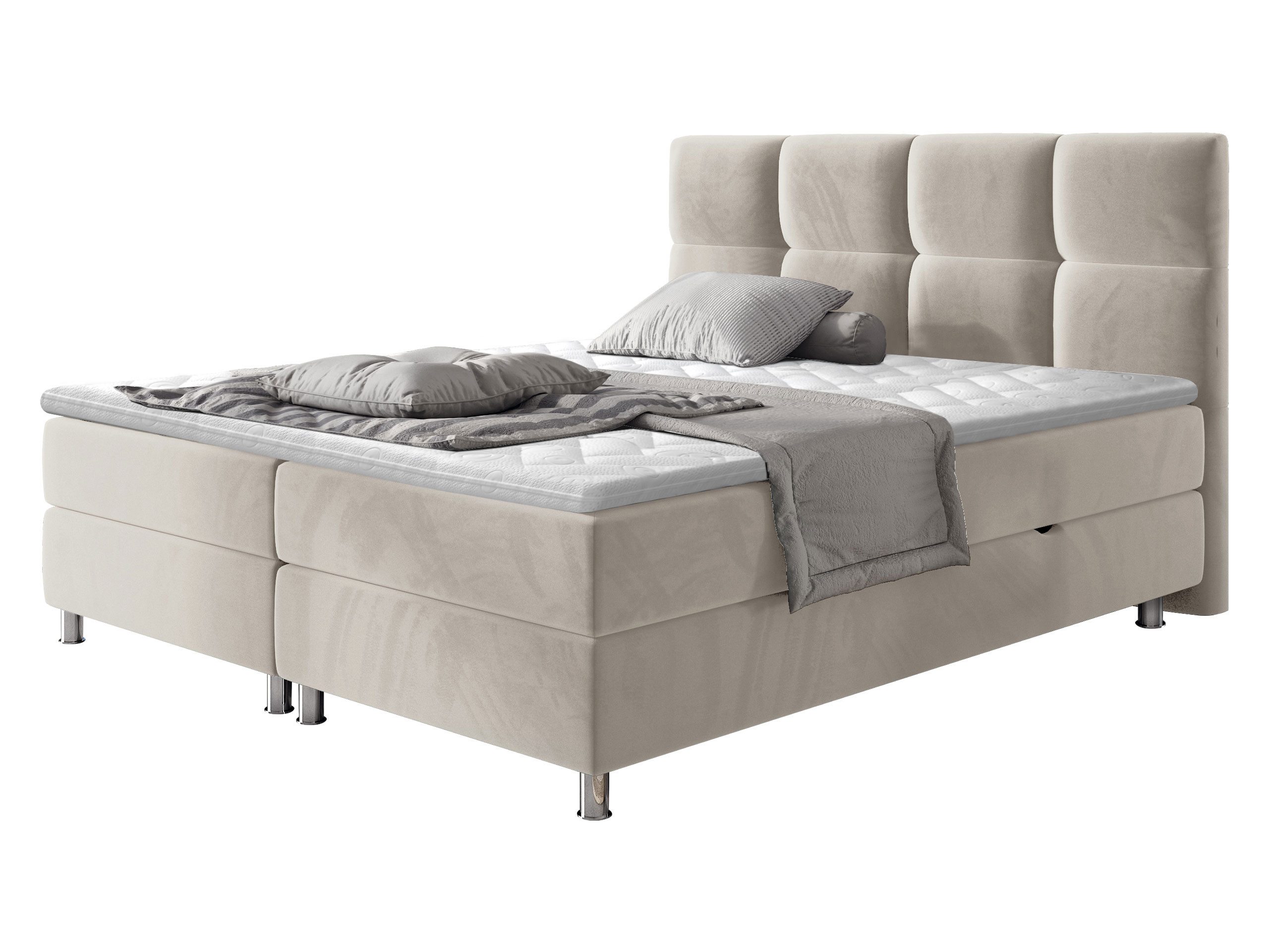 MIRJAN24 Boxspringbett Dave (zwei Bettkästen für die Bettwäsche), Topper, K günstig online kaufen