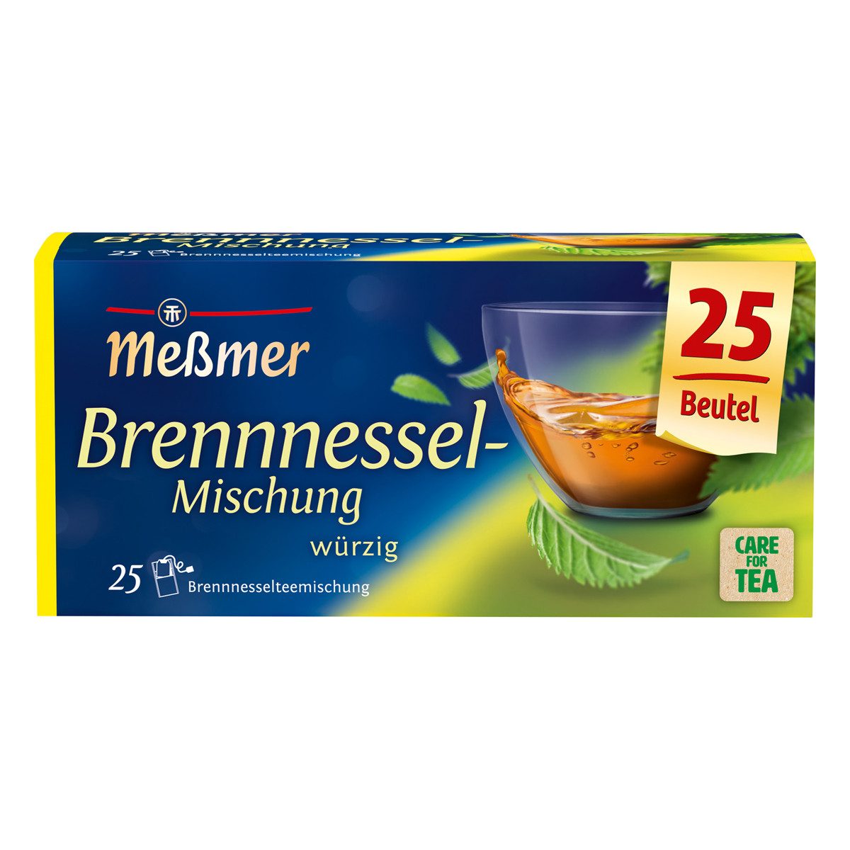 Meßmer Tee, Meßmer Brennnessel Mischung fein würzig Kräutertee 25 Teebeutel 50g