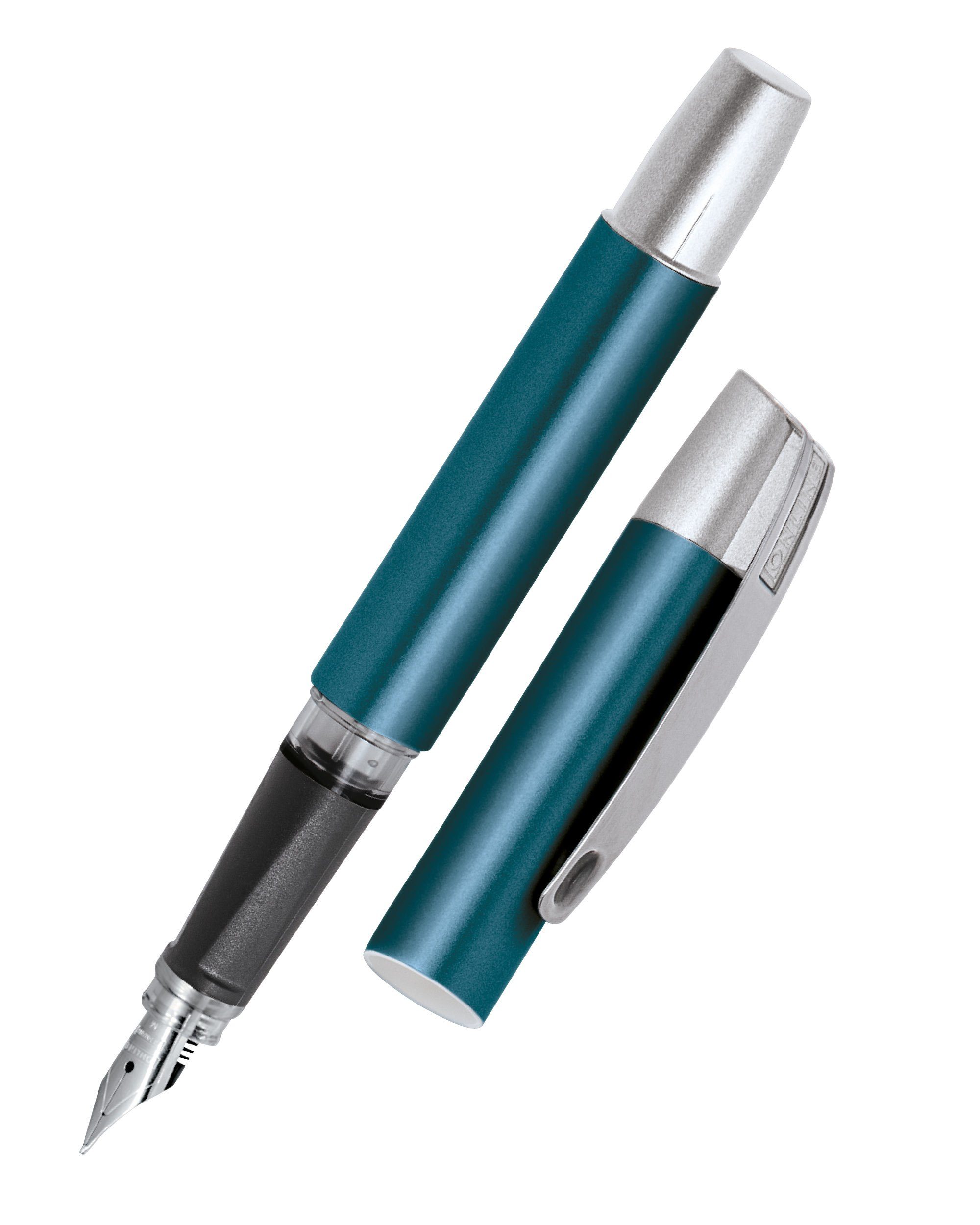 Online Pen Füller Campus Füllhalter, ergonomisch, ideal für die Schule, hergestellt in Deutschland Petrol