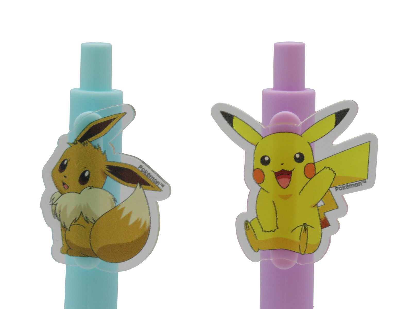 POKÉMON Kugelschreiber 2er Stifte Set mit dekorativem Clip Schreibset, (2-tlg)