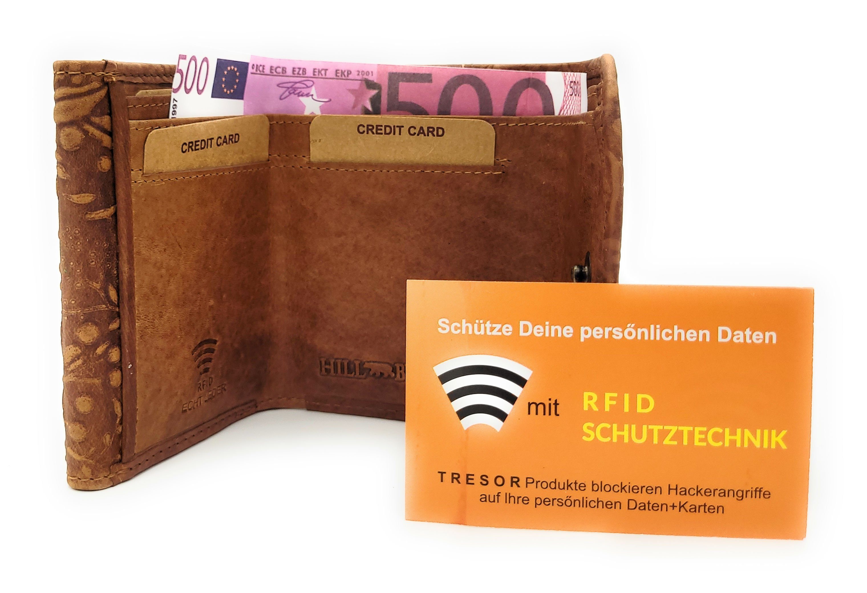 Hill Burry Mini Geldbörse echt Leder günstig online kaufen