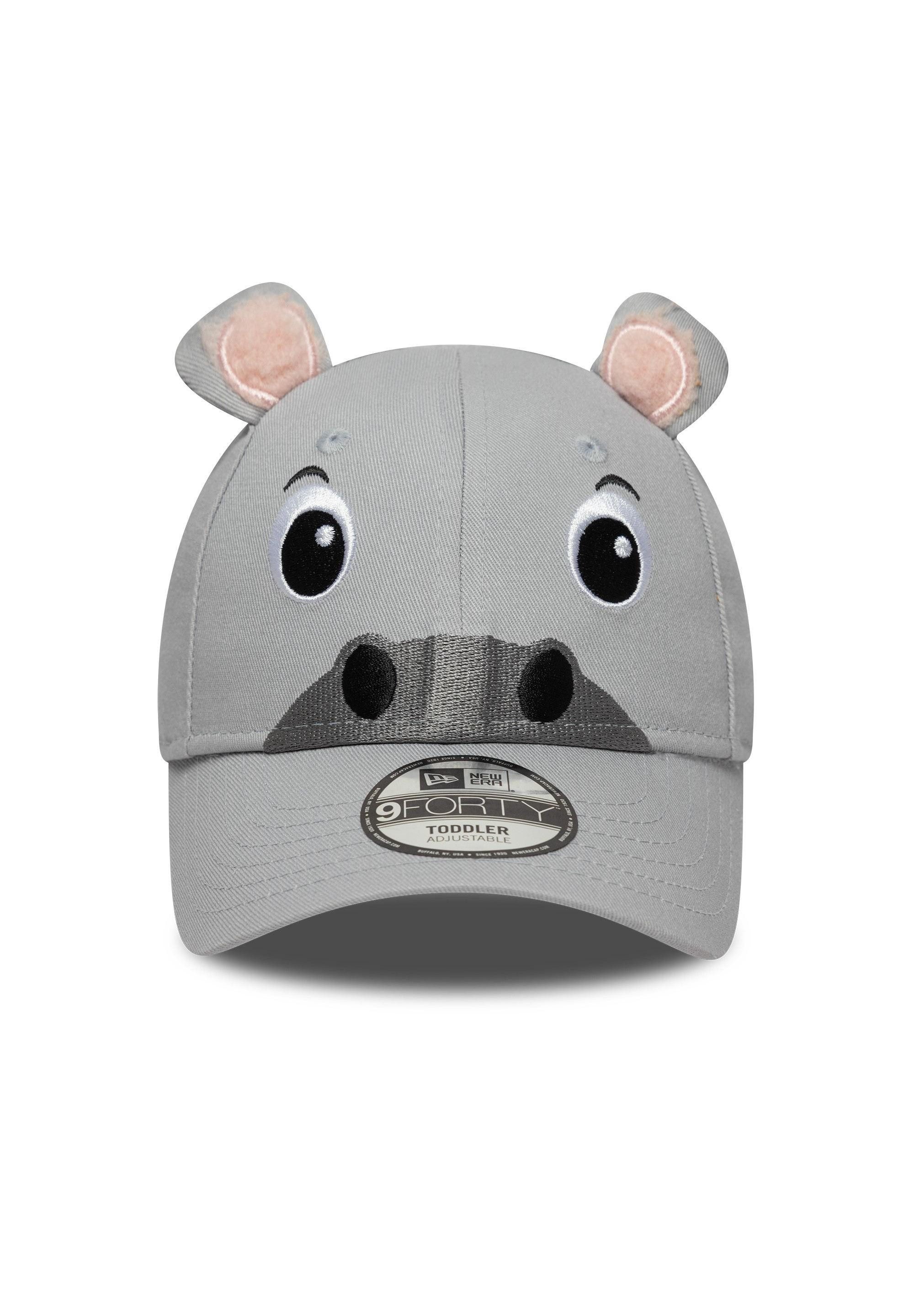 New Era Baseball Cap Nilpferd Animal Toddler 9Forty Cap New Era Grau (1-St)