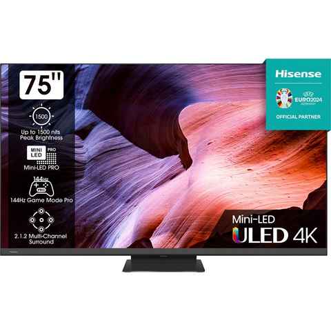Hisense 75U8KQ Mini-LED-Fernseher (189 cm/75 Zoll, 4K Ultra HD, Smart-TV)