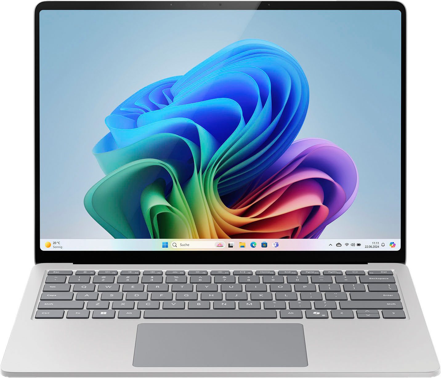 Microsoft Surface Laptop, Copilot+ PC, 15" Touch-Display, 16 GB RAM, 7. Edition Notebook (38,1 cm/15 Zoll, Qualcomm Snapdragon X, Adreno, 256 GB SSD)
