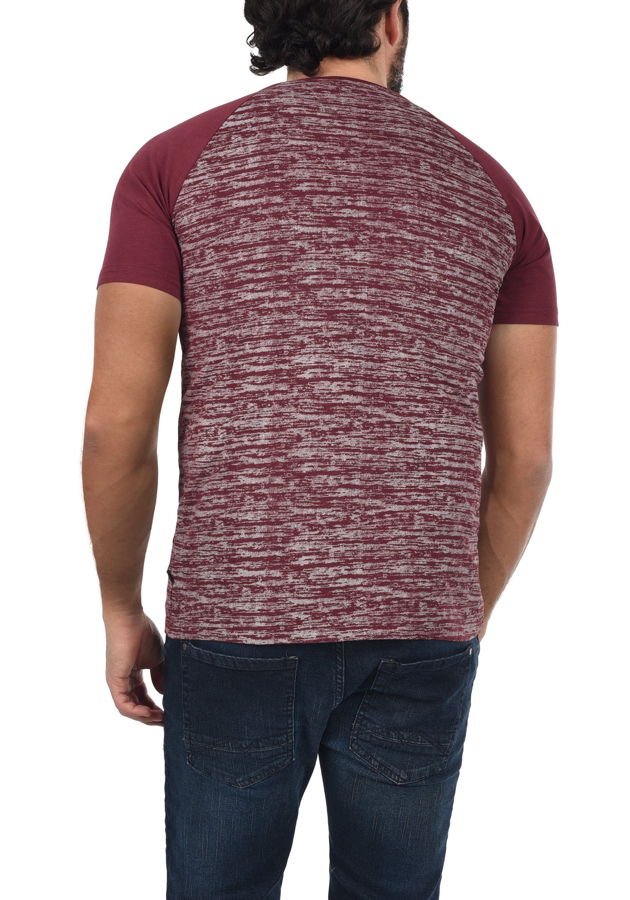 !Solid Red (0985) SDMevio Wine Rundhalsshirt T-Shirt