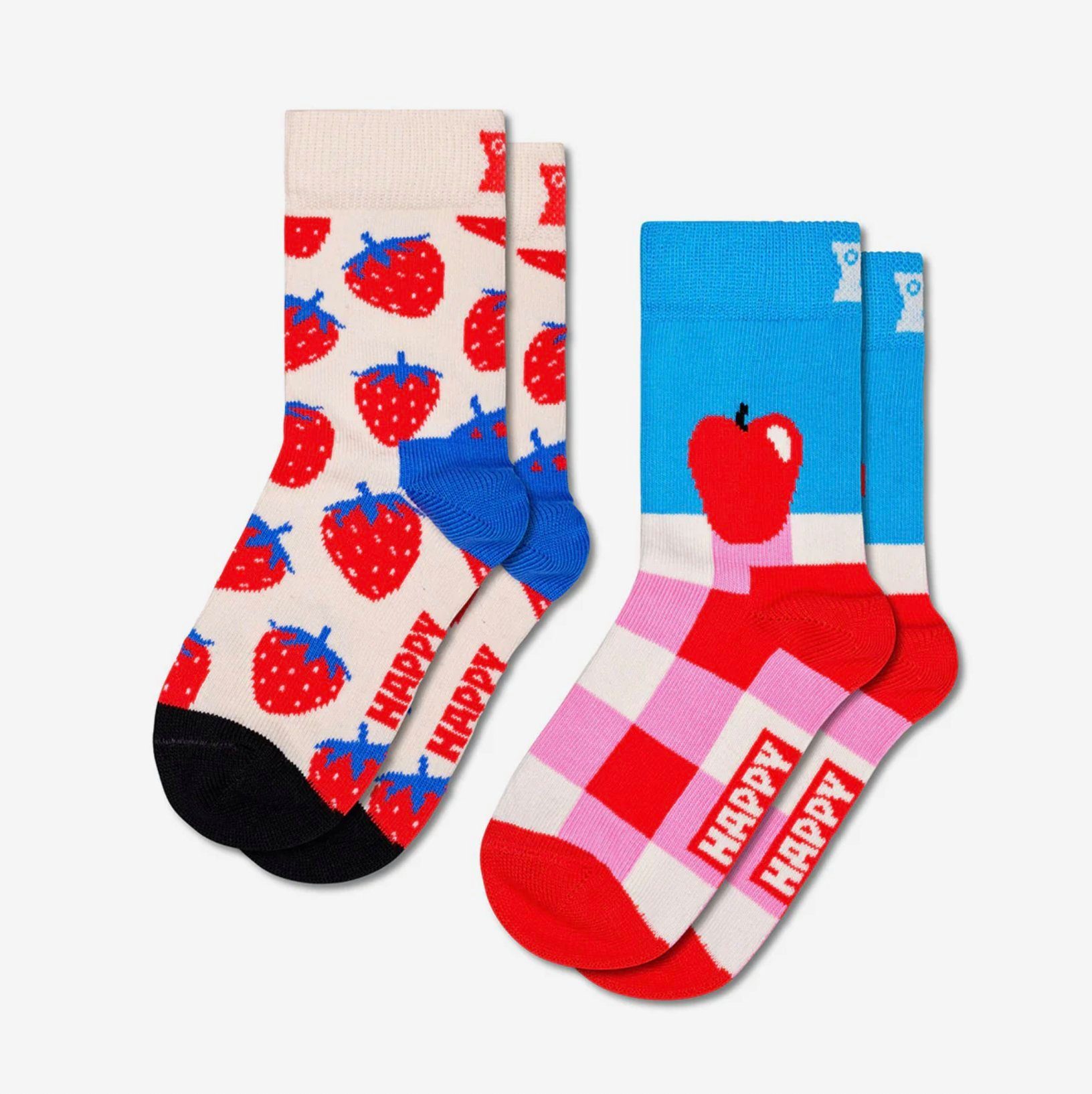 Happy Socks Freizeitsocken Kids 2-Pack Fruits Socken
