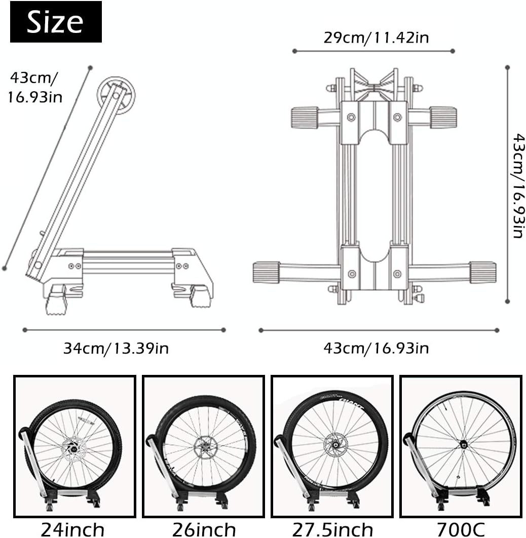 ROCKBROS Fahrradständer Hinterradständer Ausstellungsständer, Fahrradhalter Faltbar aus Aluminium