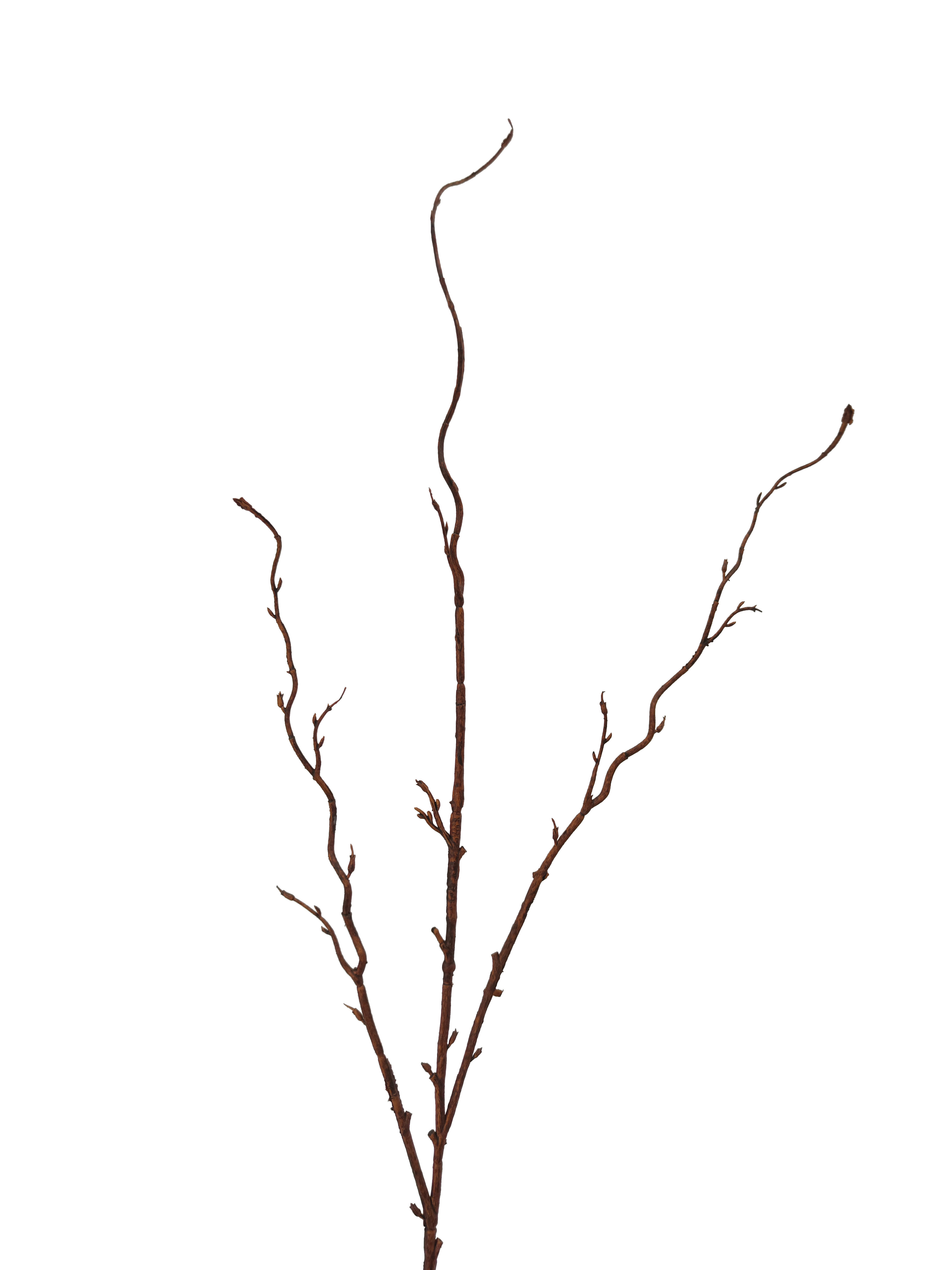 Kunstzweig Baum-Ast – Höhe 85 cm – mit kleinen Baumknospen, 2474U, Höhe 85 cm