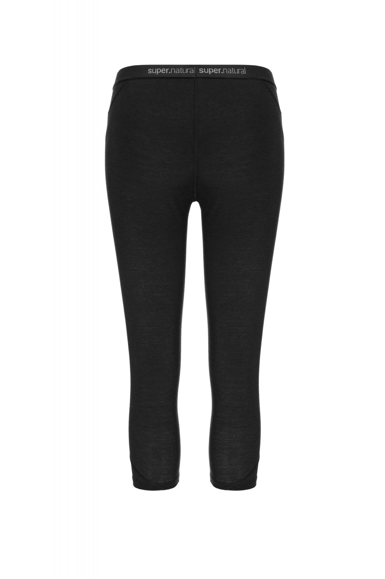 SUPER.NATURAL Lange Unterhose Super.natural 3/4 175 Black W Tight Damen Base Grey Hose