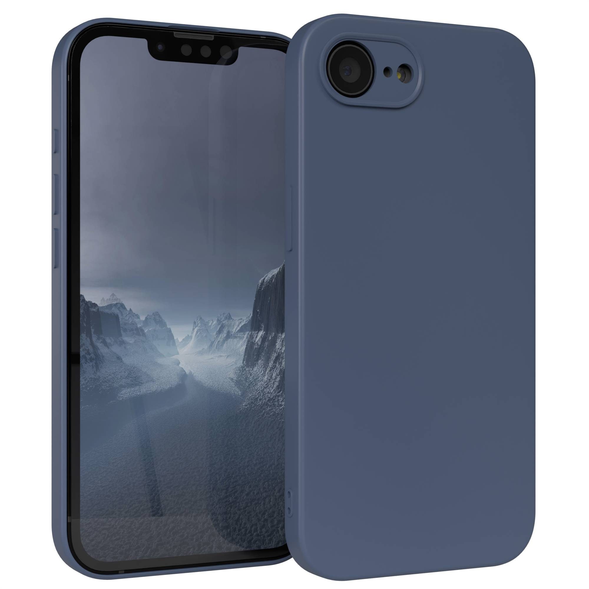 EAZY CASE Handyhülle TPU Hülle mit/-ohne MagSafe Apple iPhone 16e 6,1 Zoll, Handy Softcase mattierte Silikonhülle Back Cover Soft Blau / Petrol