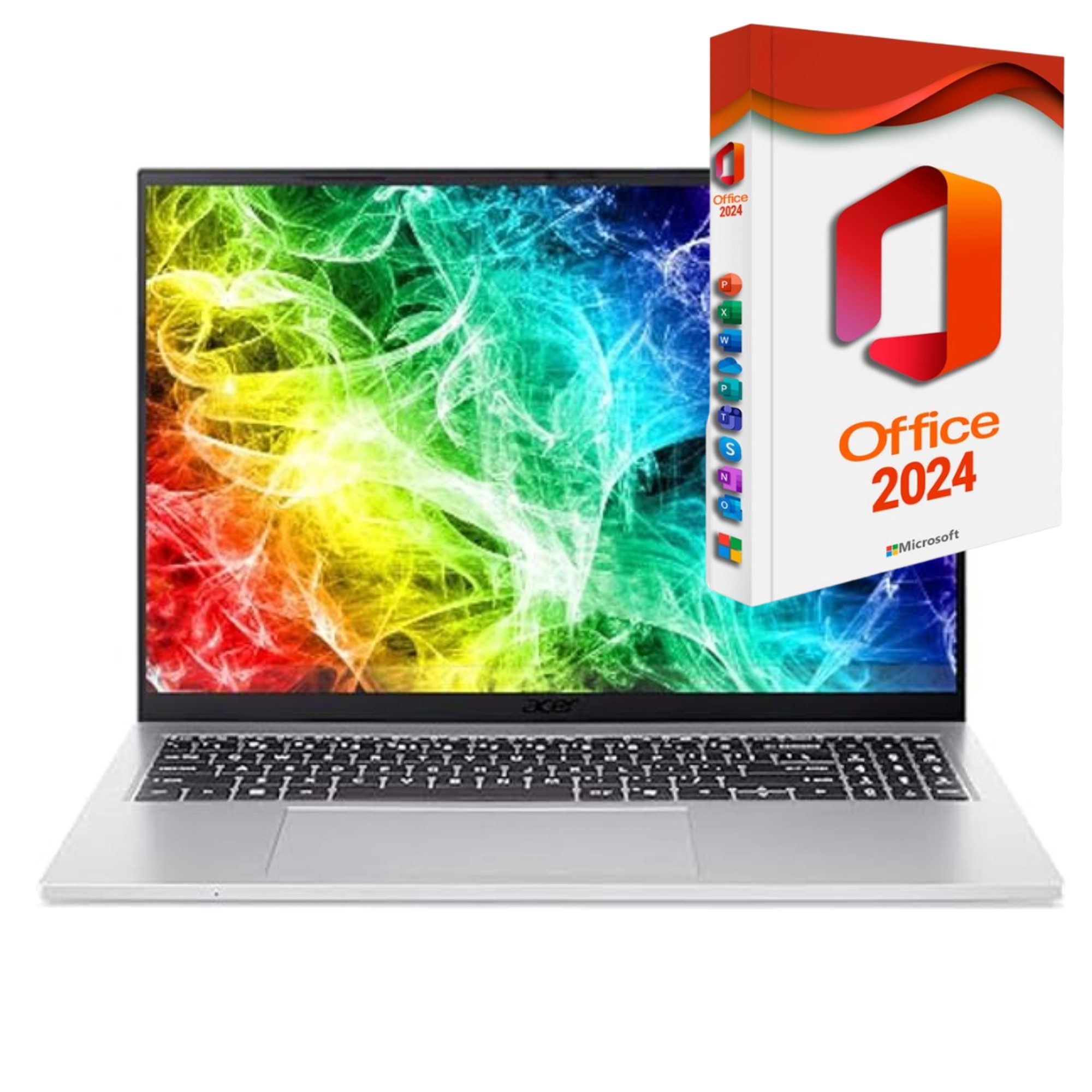 Asus Vivobook 16 - Ryzen 7, Business-Notebook (40,64 cm/16 Zoll, AMD Ryzen 7 7730U, AMD Radeon Graphics, 8 GB, 256 GB SSD, Windows 11 Pro, MS Office 2024 Pro, beleuchtete Tasten)