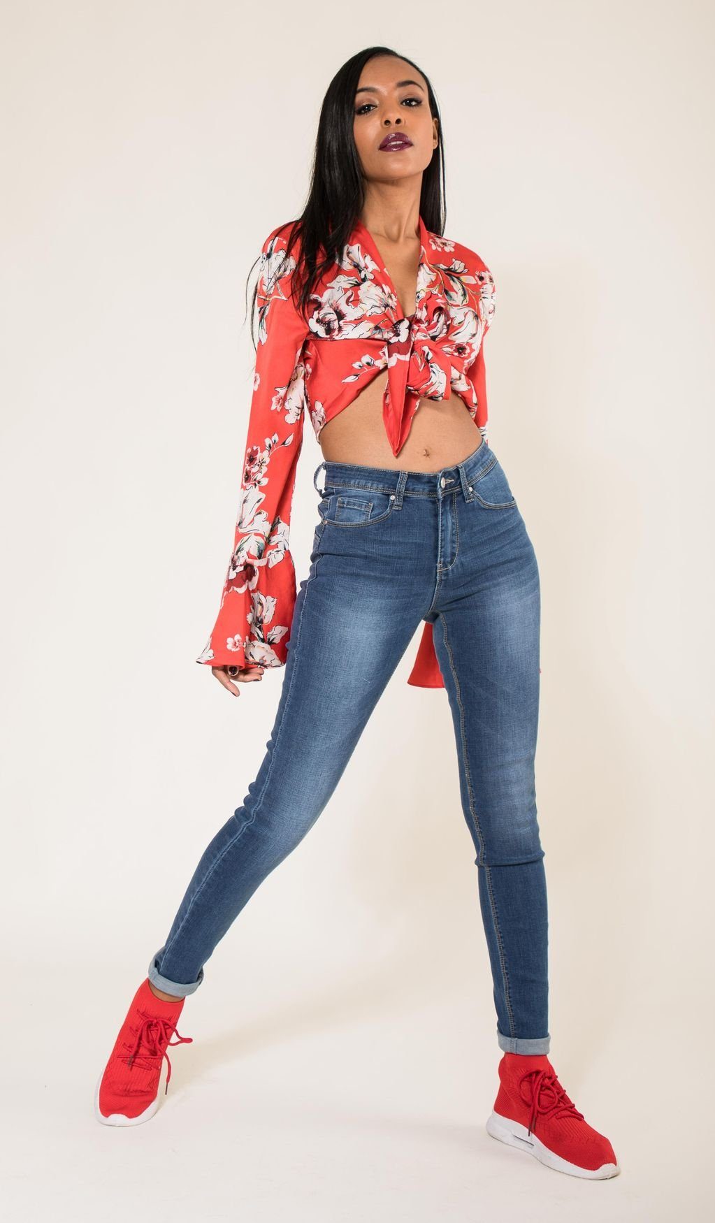 Nina Carter Skinny fit Jeans Skinny Jeans R hrenjeans Mid Push Up