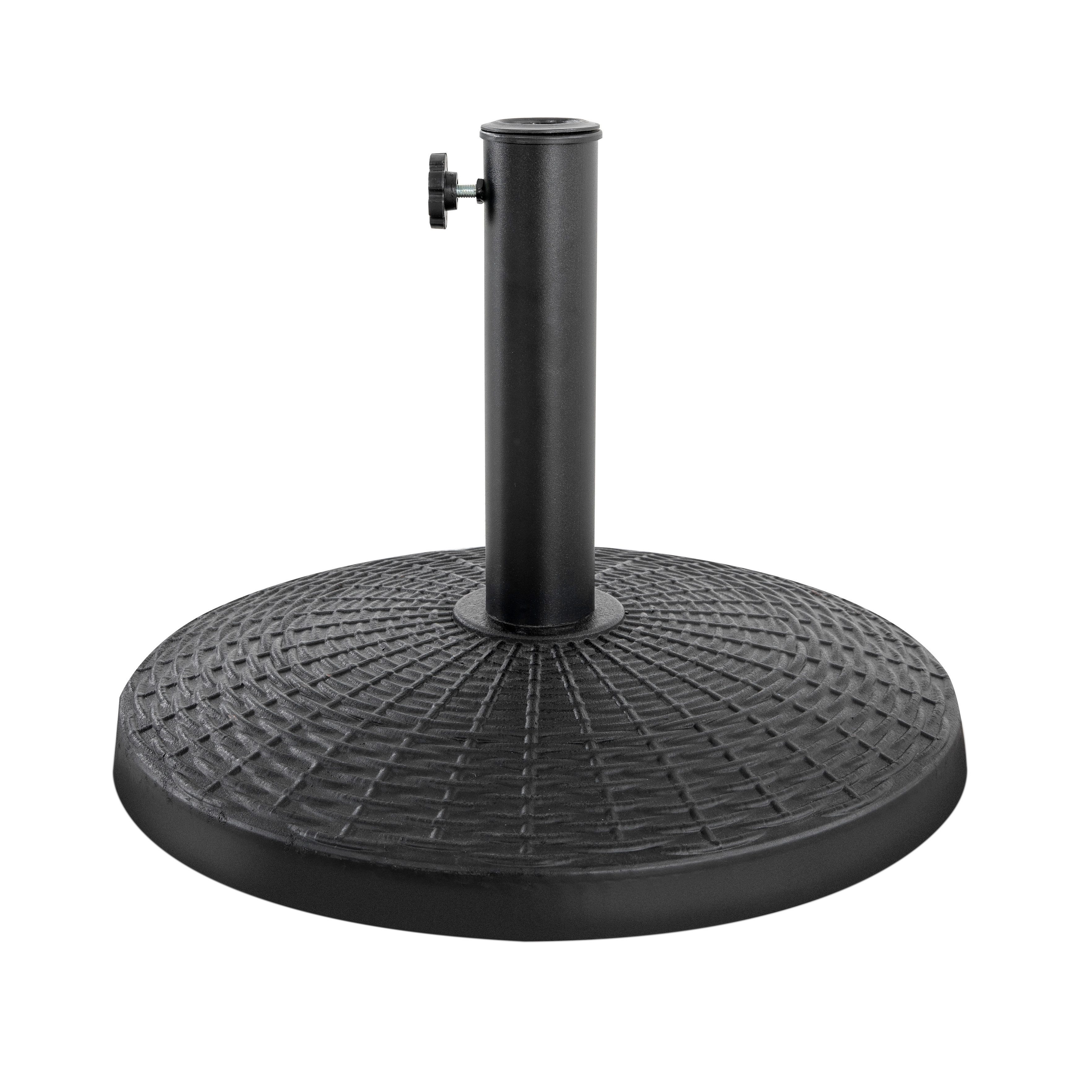 Avestar Schirmhalter Sonnenschirmständer, 9 kg, 44,5 cm Durchmesser, rund, schwarz, 1 tlg.