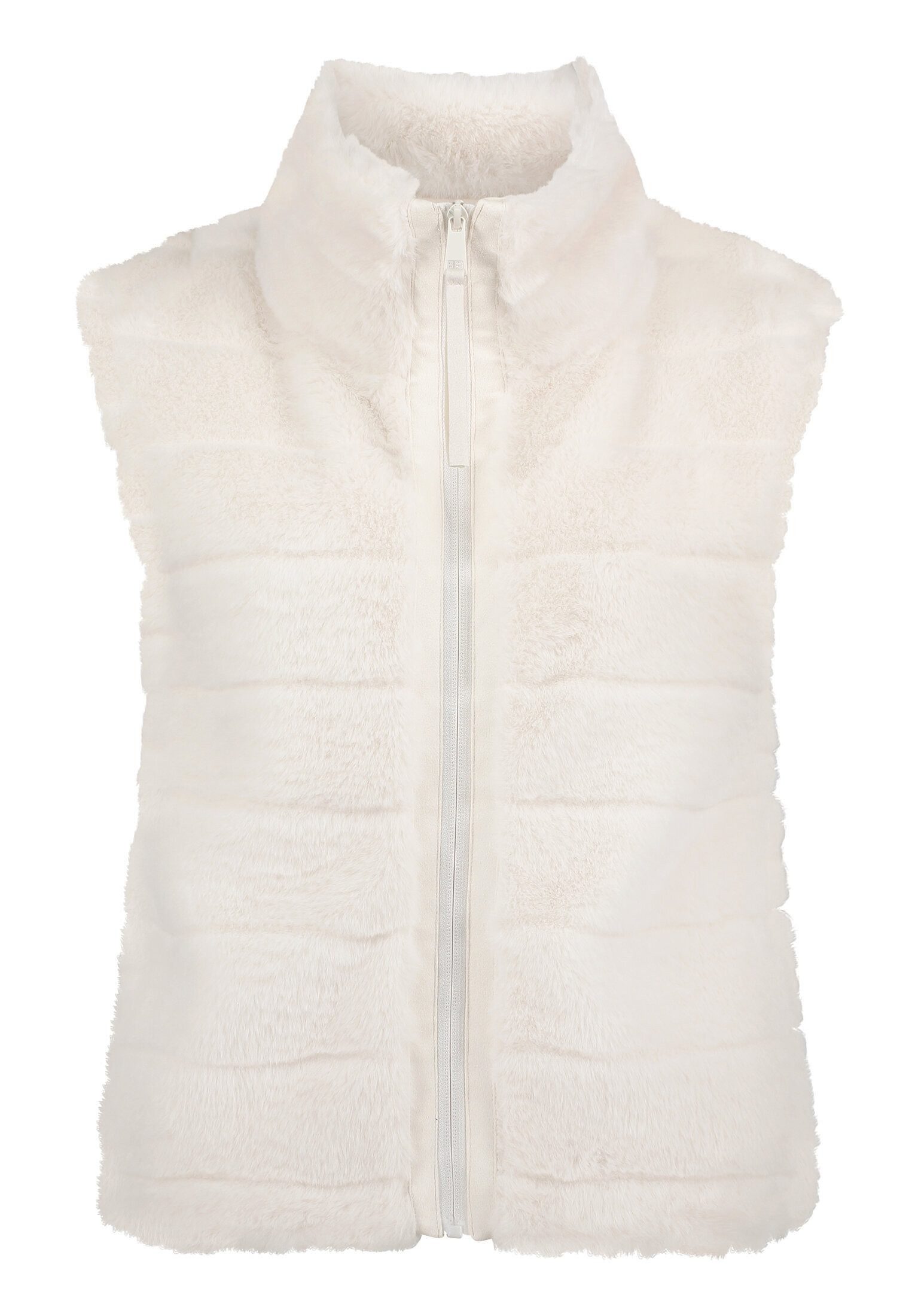Betty&Co Plüschweste Damen mit Stehkragen