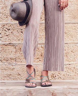 ZWY Damen Casual Cute Slip On Bequeme Walking Flats Modische Bootsschuhe High-Heel-Sandalette