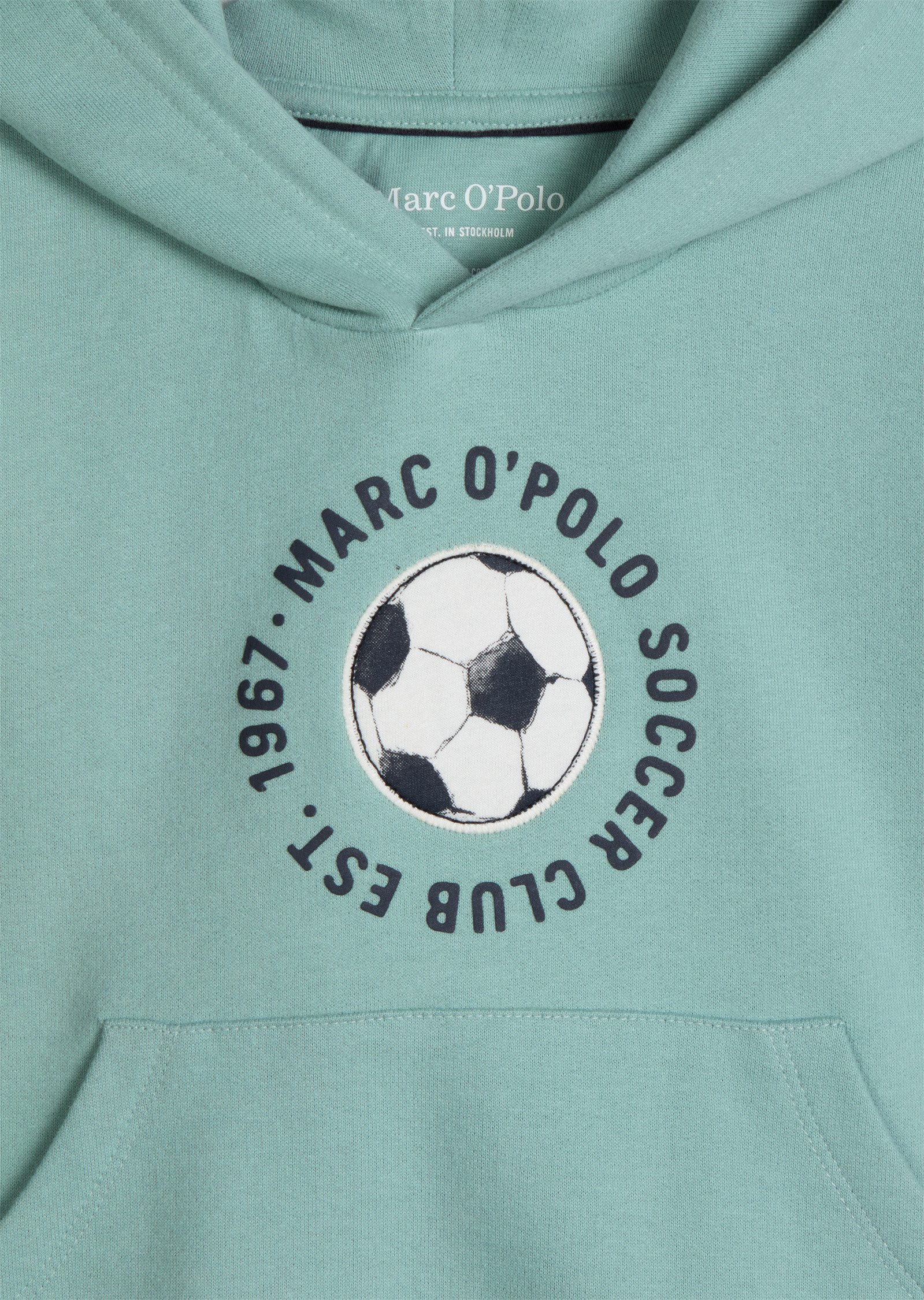 Marc O'Polo Sweatshirt mit Fußball-Motiv