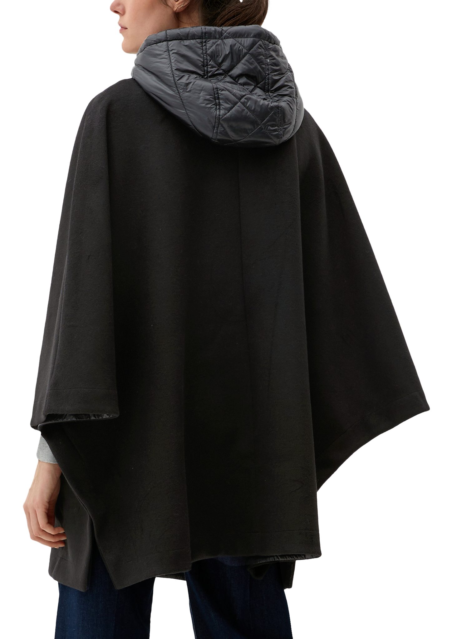 s.Oliver Funktionsweste Poncho aus Wollmix