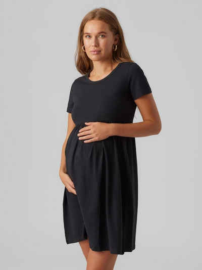 Mamalicious Shirtkleid Kurzes Umstands Kleid Schwangerschaft MLMIA (kurz) 5320 in Schwarz-2