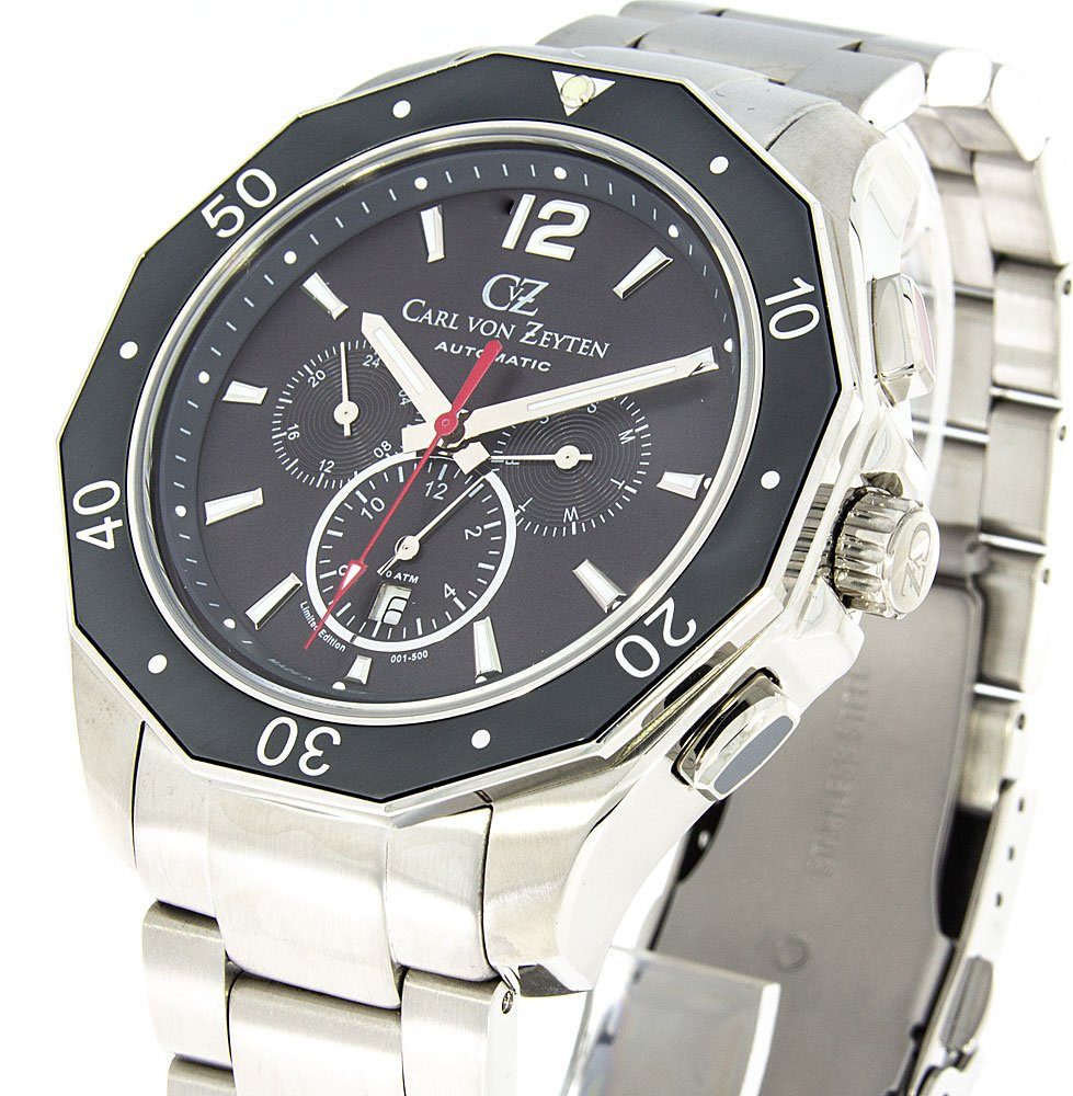 Carl von Zeyten Digitaluhr Carl von Zeyten Hausach Herrenuhr CVZ0079GYMS