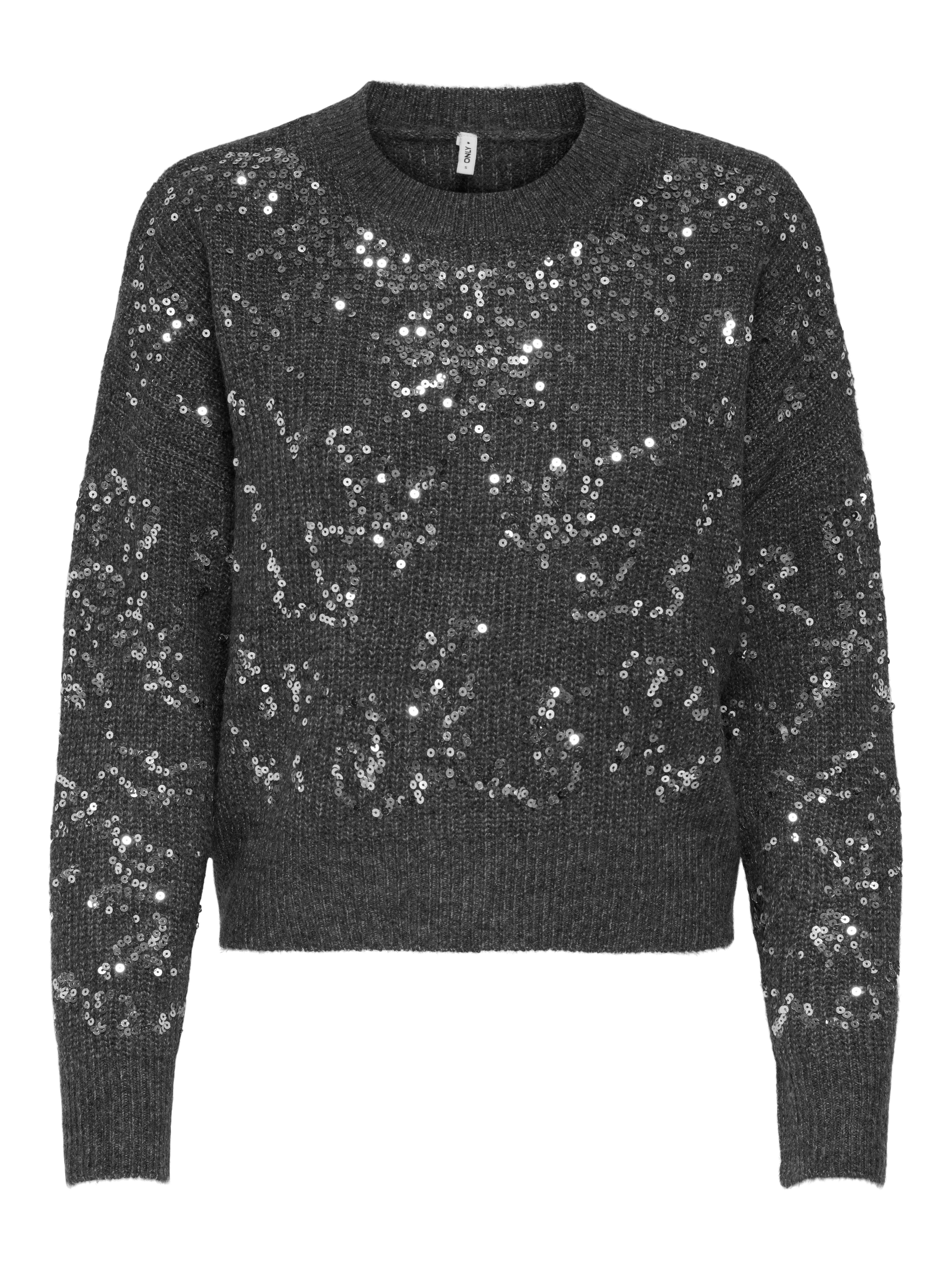 Rundhalspullover ONLALTA LS SEQUIN O-NECK KNT