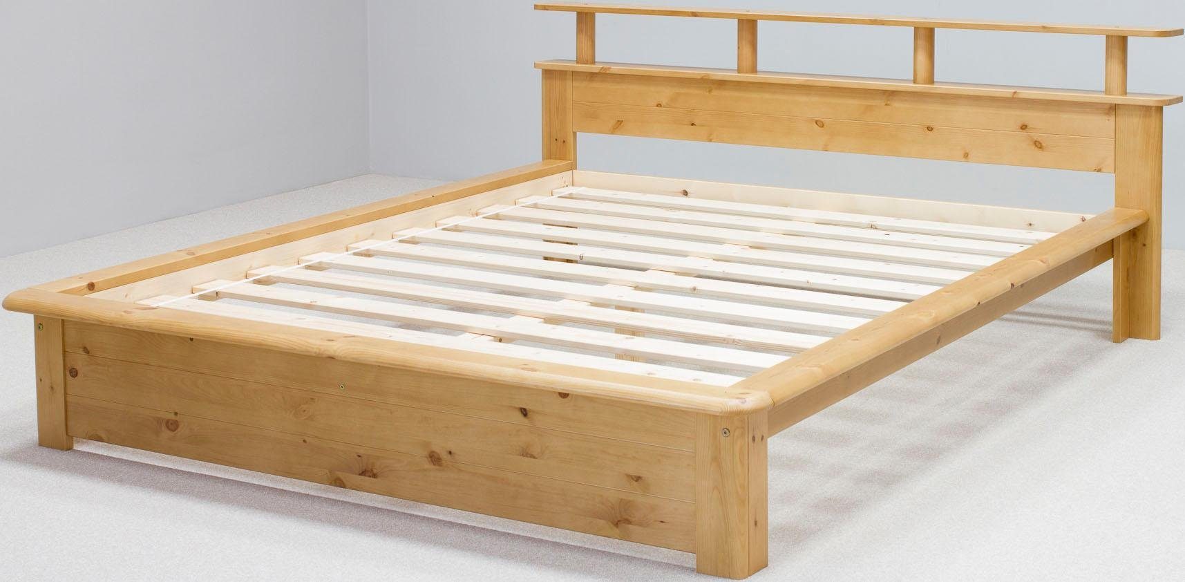 OTTO home Funktionsbett "FINJA " Kieferbett, Futonbett, Kopfteil mit Ablagefläche, zertifiziertes Massivholz, Schubkästen optional – Bild 5 von 5