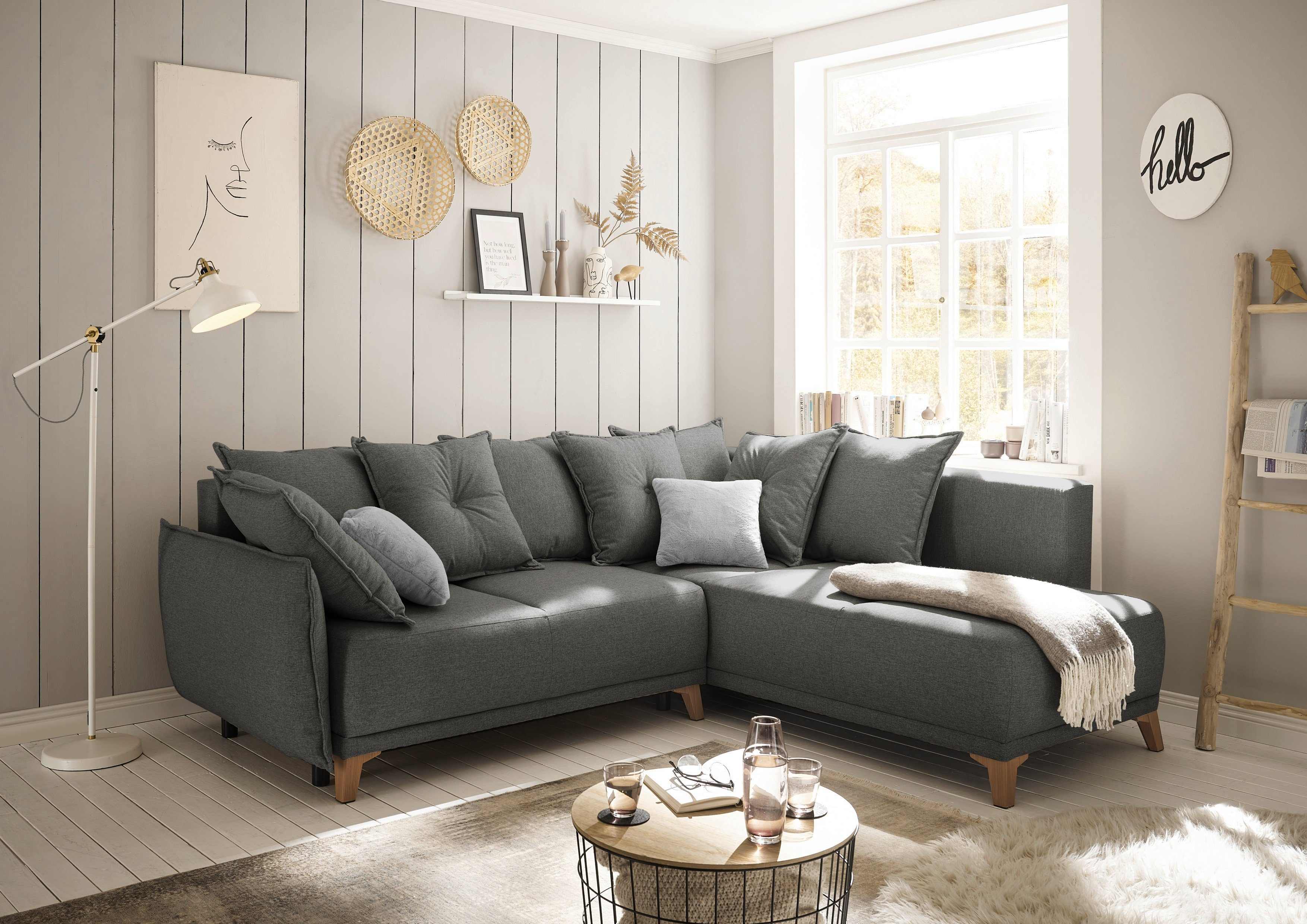 ED EXCITING DESIGN Ecksofa Pamplona L-Form, günstig online kaufen