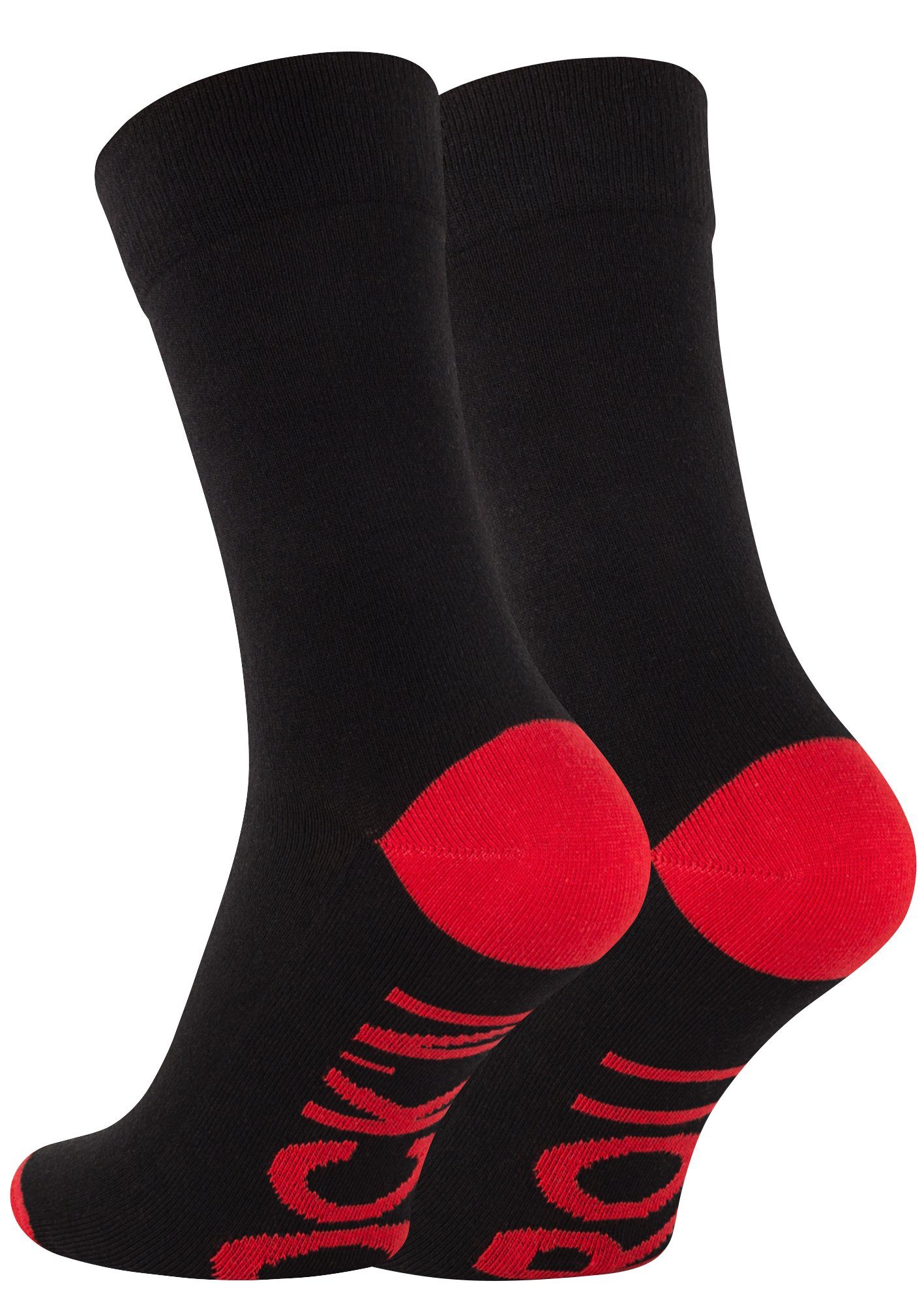 Clark Crown® Socken mit lustigen Sprüchen Rock´n Roll