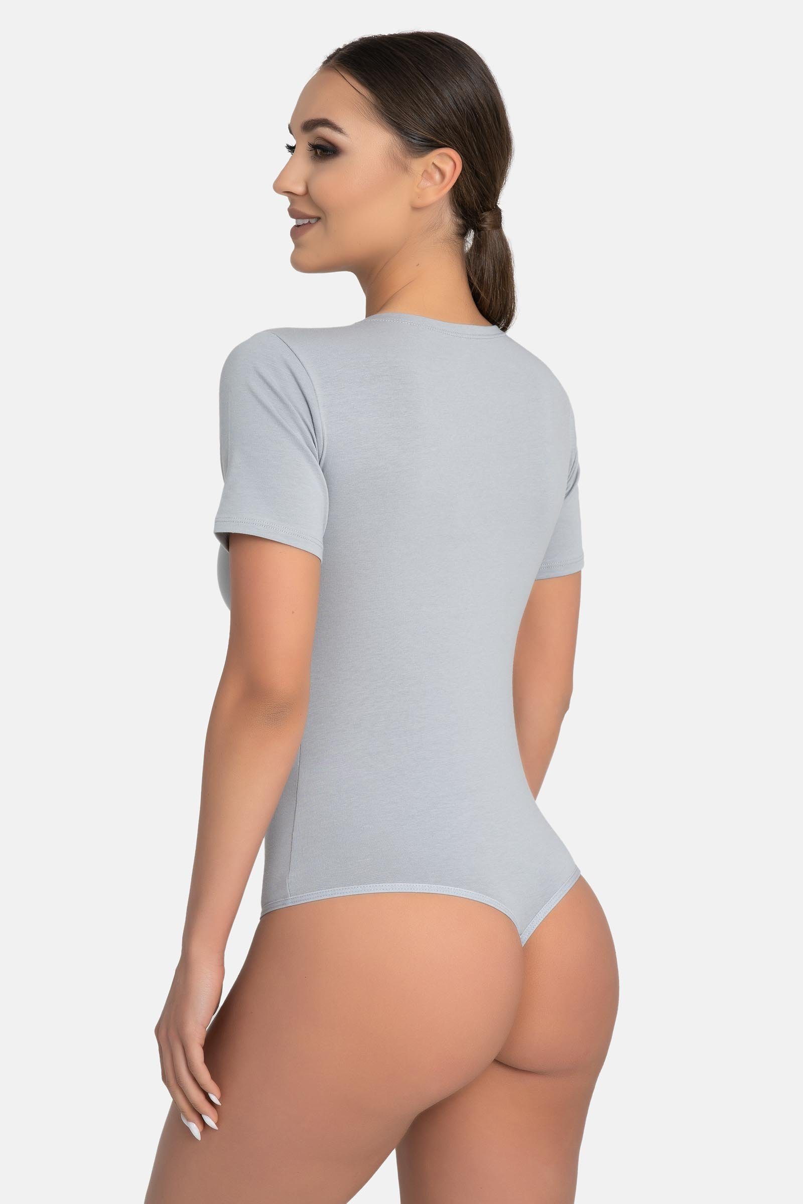 Evoni Stringbody Damen Kurzarmbody
