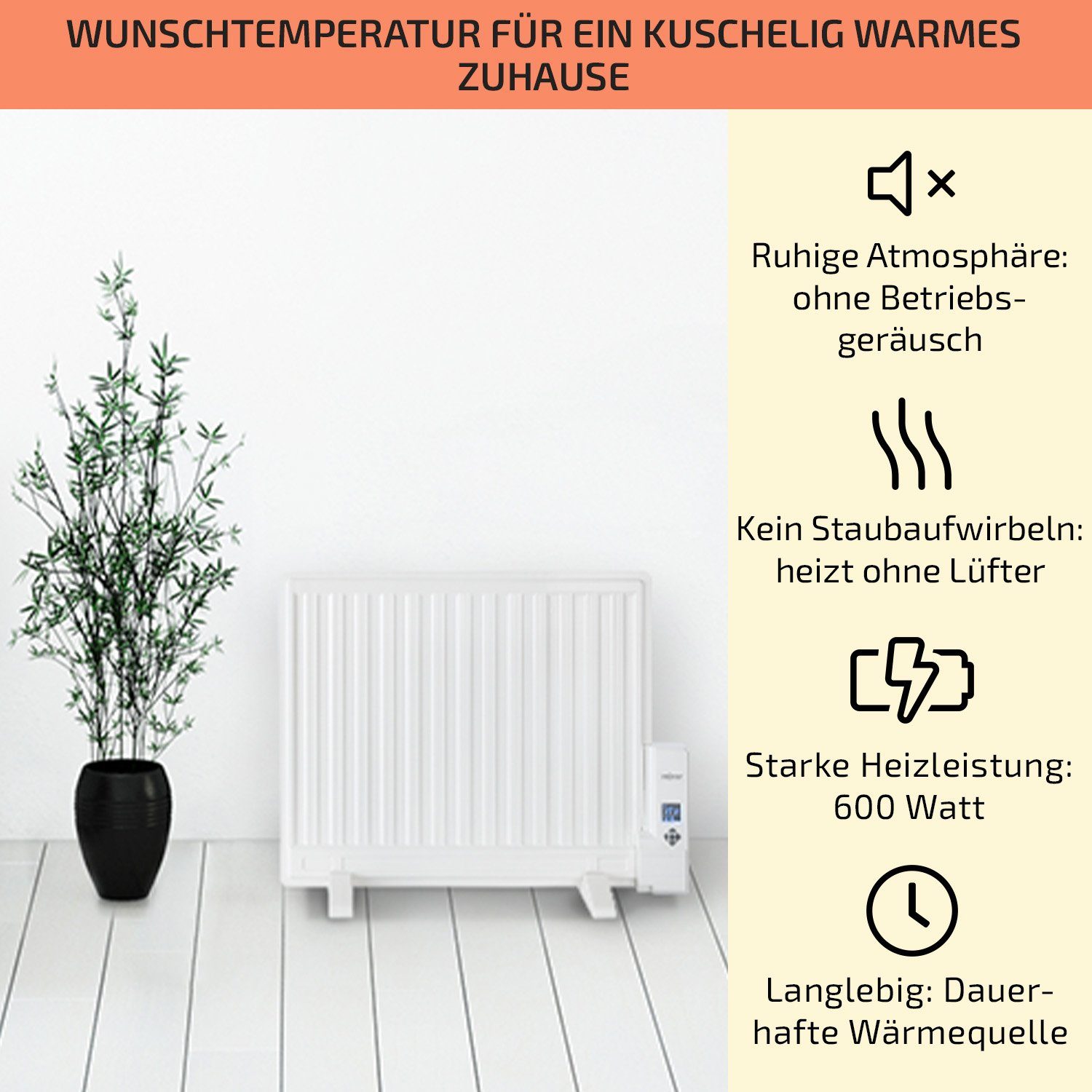 ONECONCEPT Heizstrahler Wallander, 600 W, Ölradiator günstig online kaufen