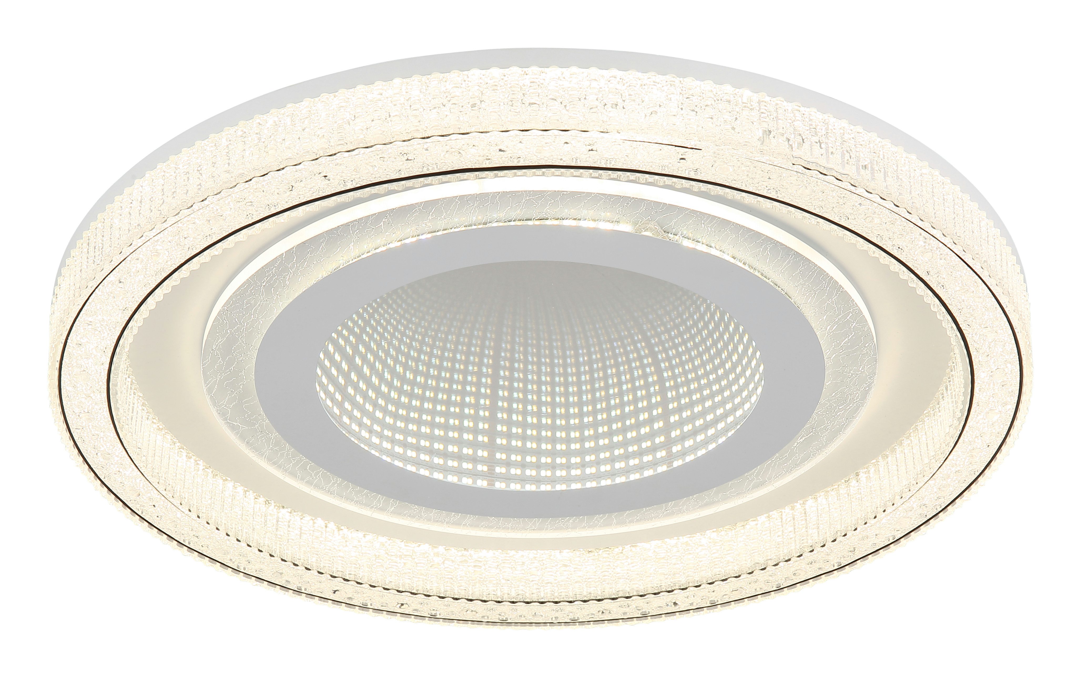 GLOBO LIGHTING LED Deckenleuchte ALSUNA, Dimmfunktion, Memoryfunktion, Nachtlichtfunktion, mehrere Helligkeitsstufen, LED fest integriert, Deckenlampe/rund/Wohnzimmer/Schlafzimmer/modern