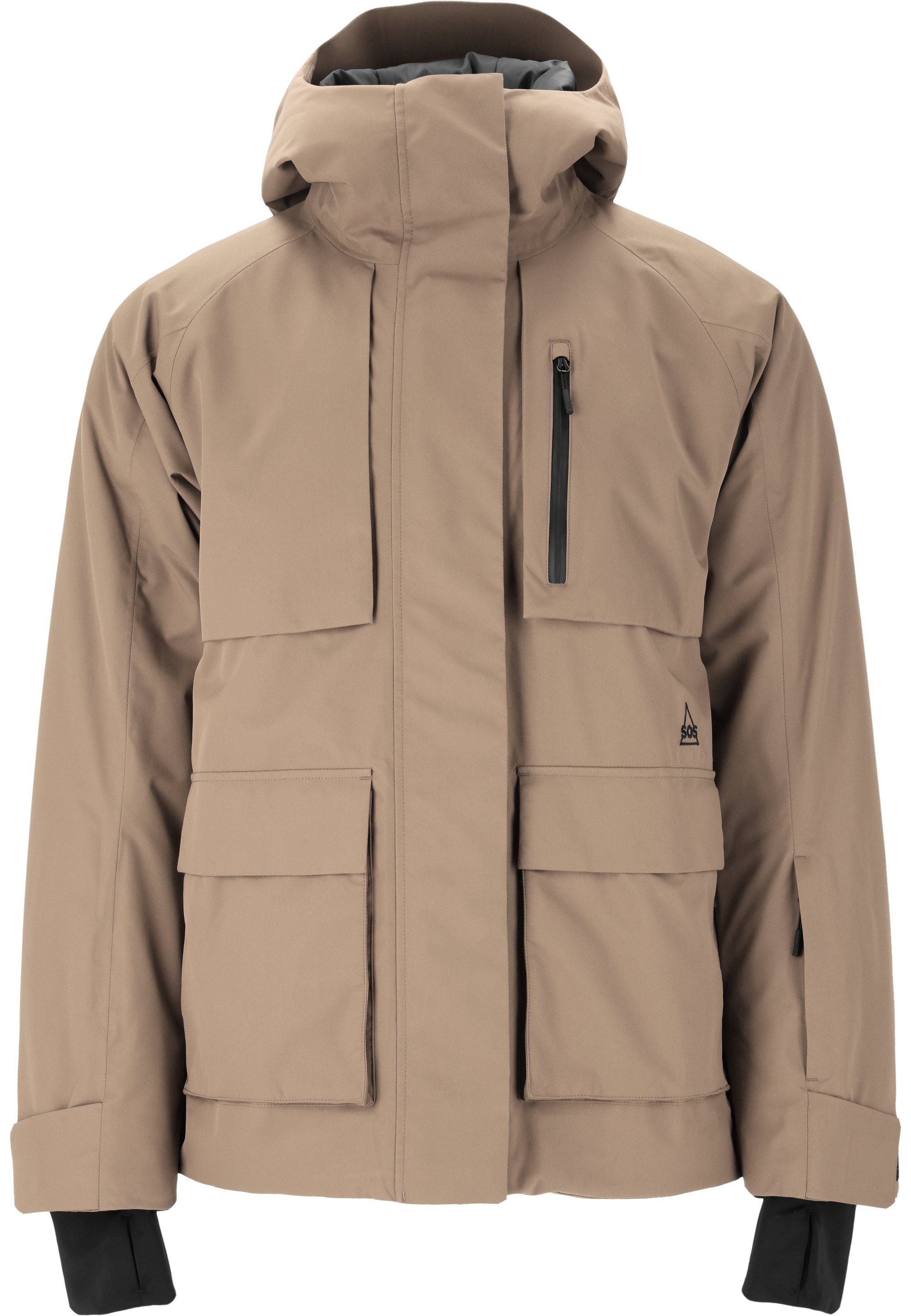 Skijacke beige Funktionen und Look Keilberg mit geradlinigem SOS smarten