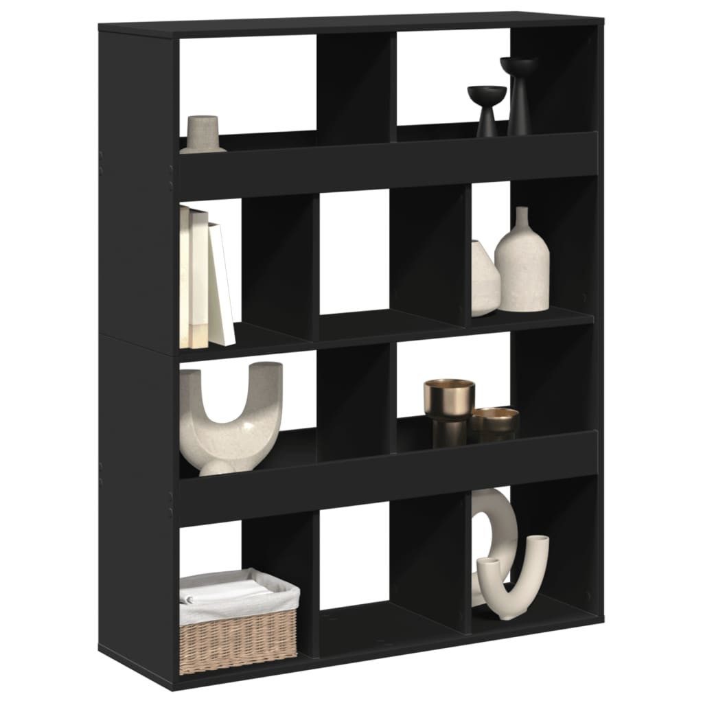 vidaXL Bücherregal Raumteiler Schwarz 100x33x125,5 cm günstig online kaufen