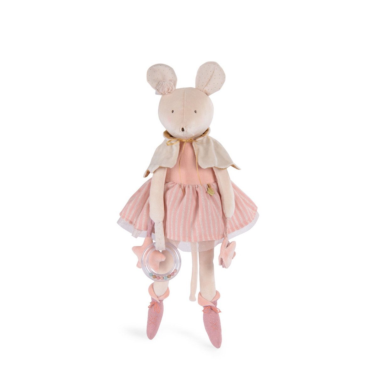 Moulin Roty Lernspielzeug Grosse Aktivitäten Maus 57cm Aktivityspiel Kuscheltier