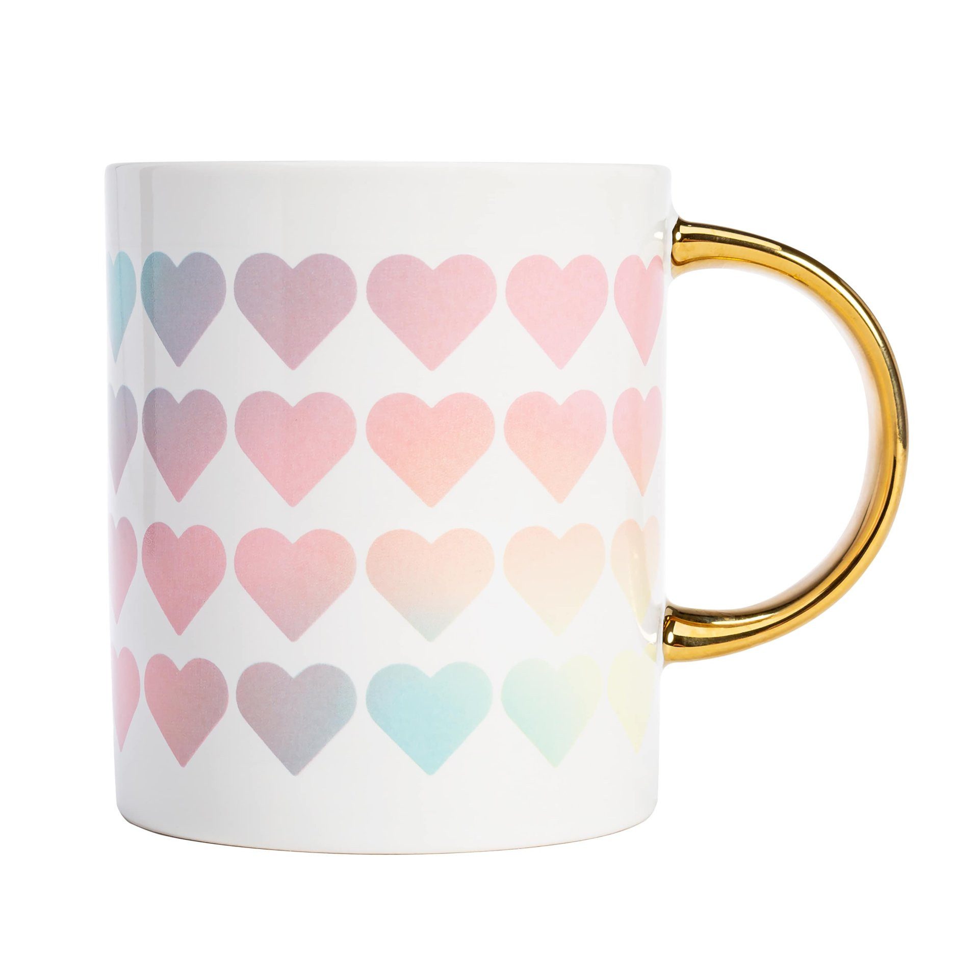 Paris Hilton Tasse Stilvolle Herz-Tasse aus Keramik, 450 ml – Kaffee & Teetasse