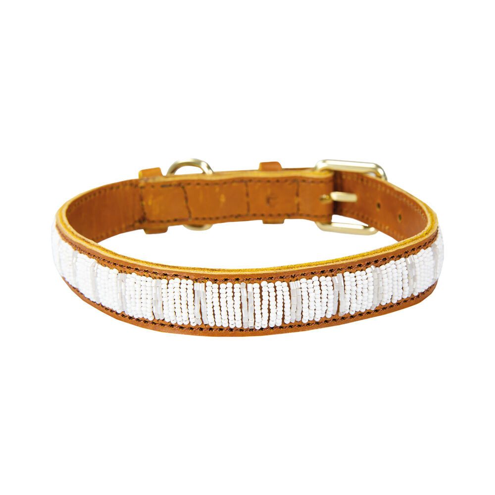 Plakkies Hunde-Halsband Plakkies Hunde Lederhalsband - Hundehalsband, Echtleder, Liebevolle Handarbeit in Afrika