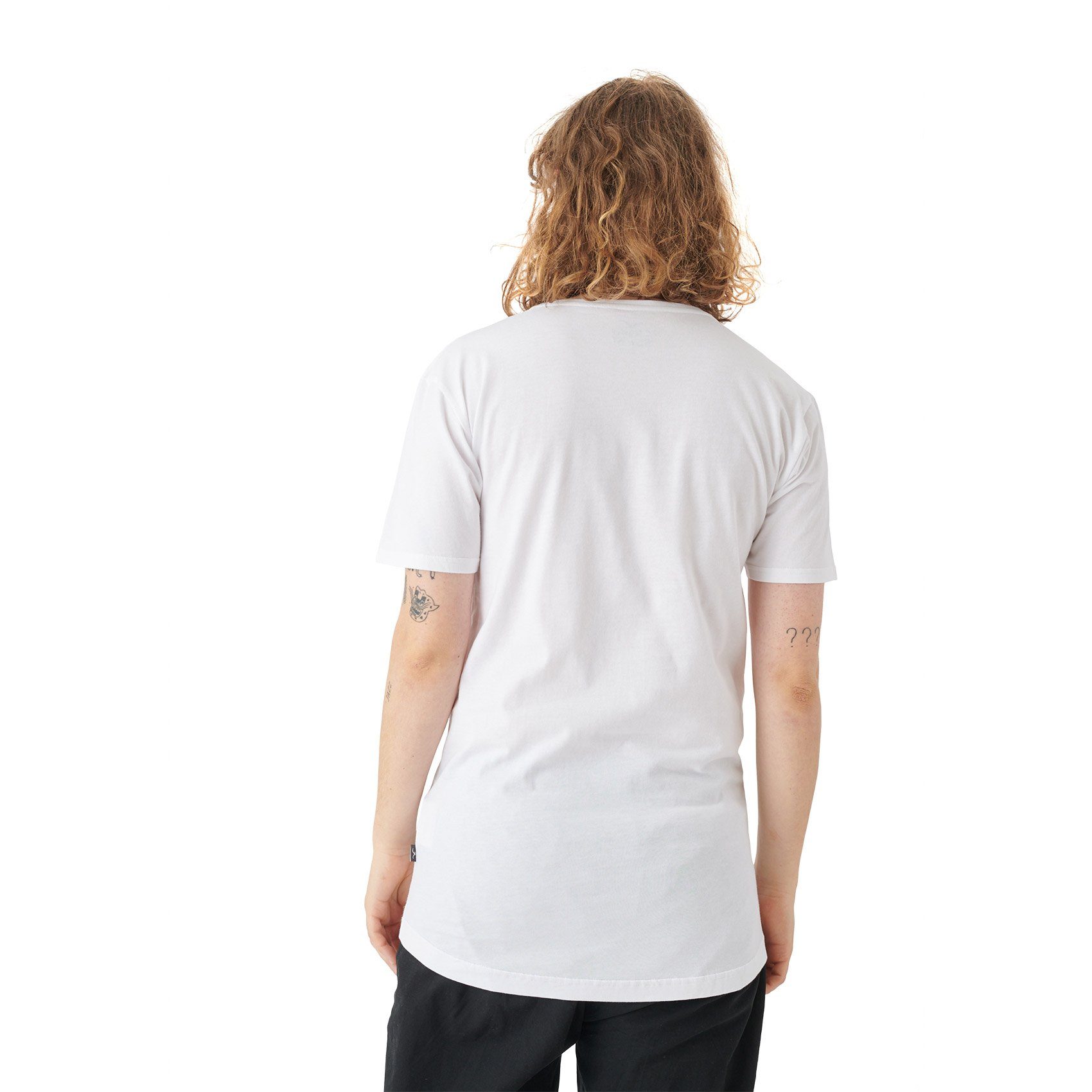 Cleptomanicx T-Shirt Ligull Long 2 - white