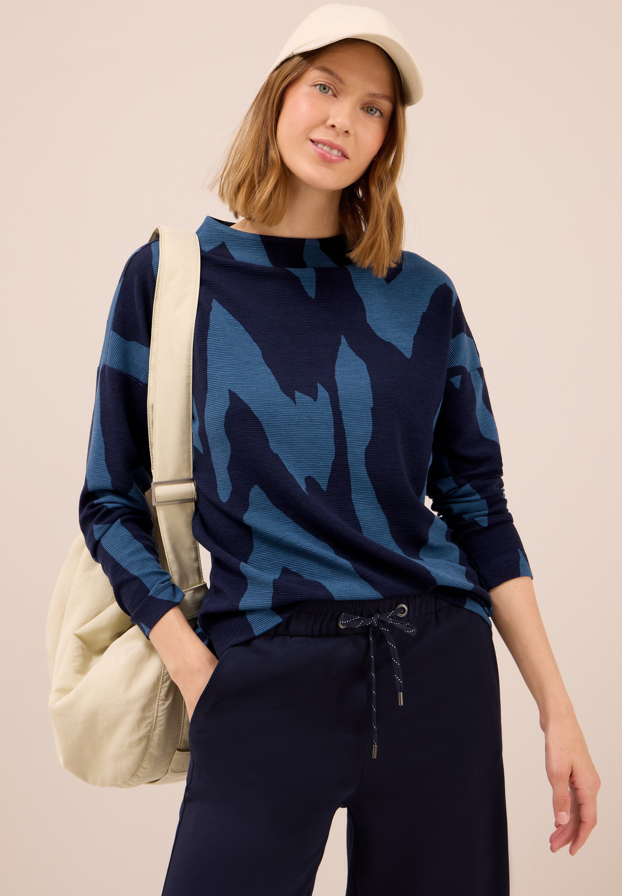 CECIL Sweatshirt mit All-Over Print günstig online kaufen