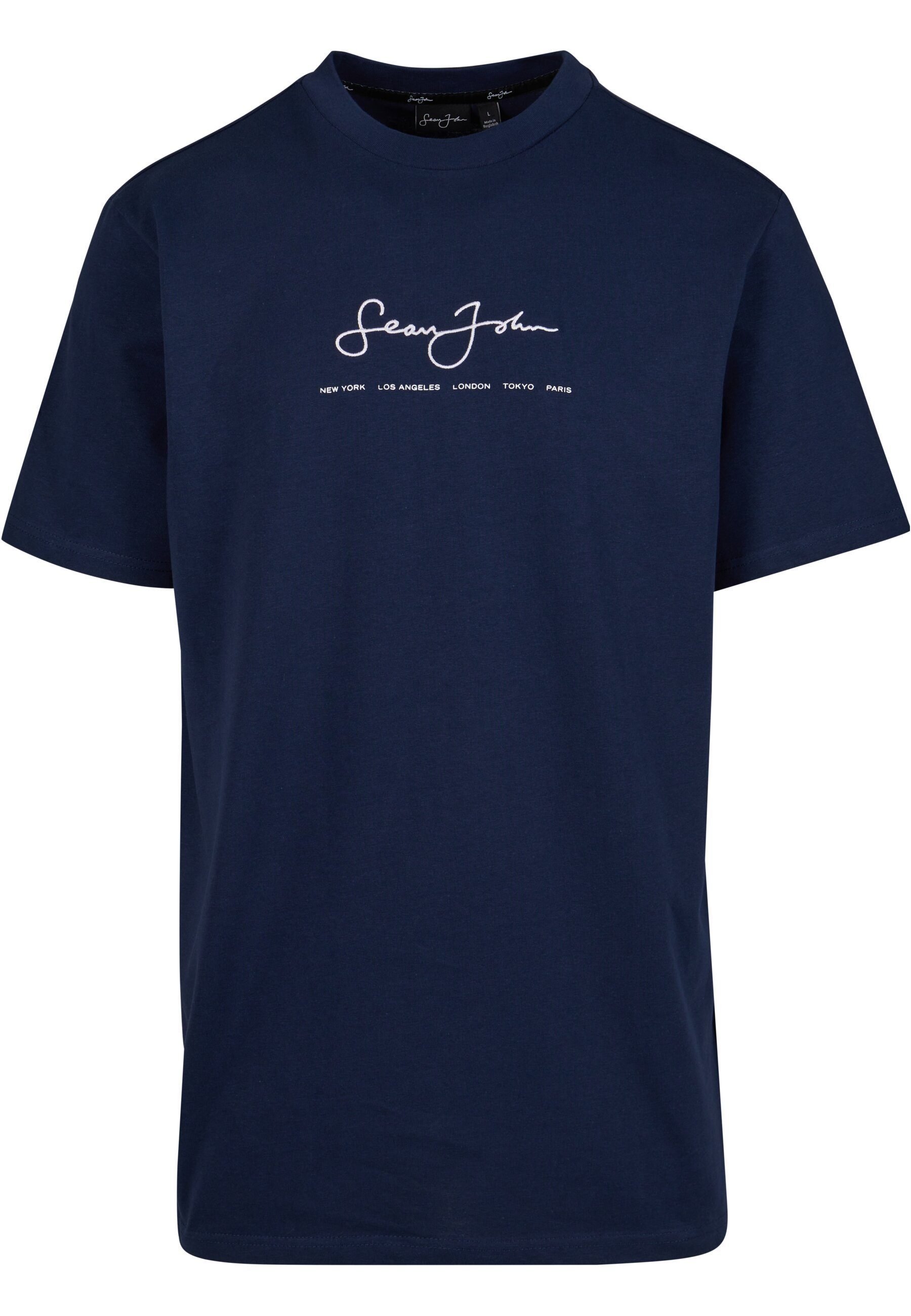 Sean John T-Shirt Herren JM-TE012-092-007 Classic Logo Essential Tee dark blue (1-tlg) | T-Shirts