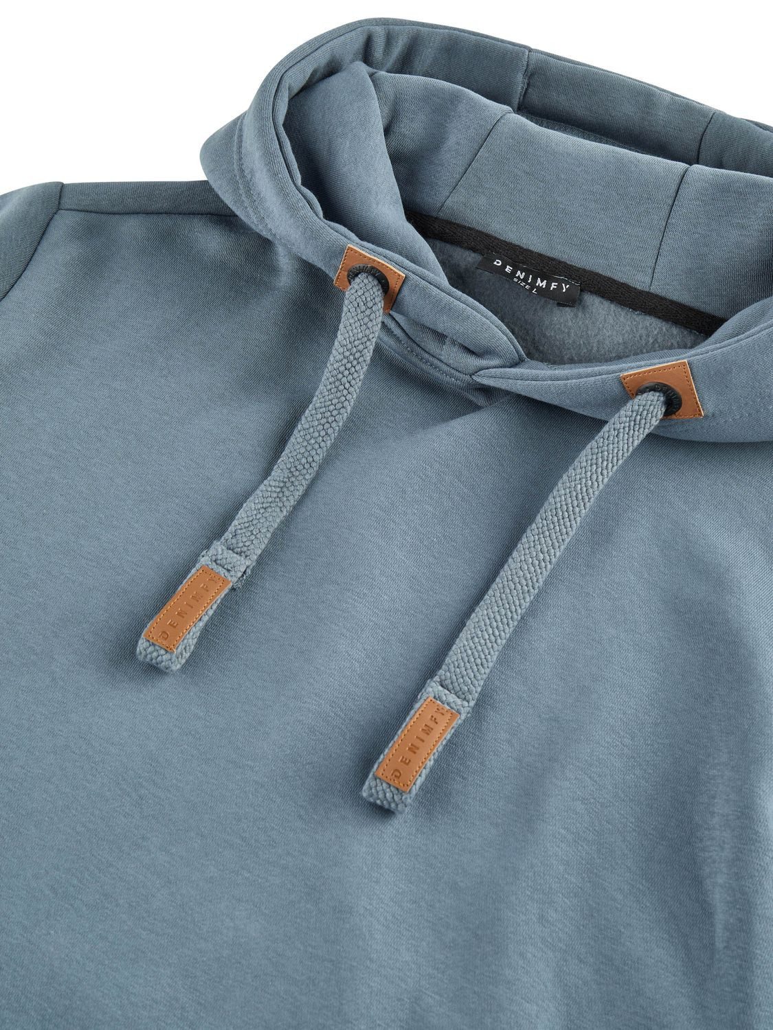 DENIMFY Kapuzenpullover Herren Hoodie DFIvo Regular Fit Longsleeve Sweatshirt mit Kängurutasche – Bild 4 von 4