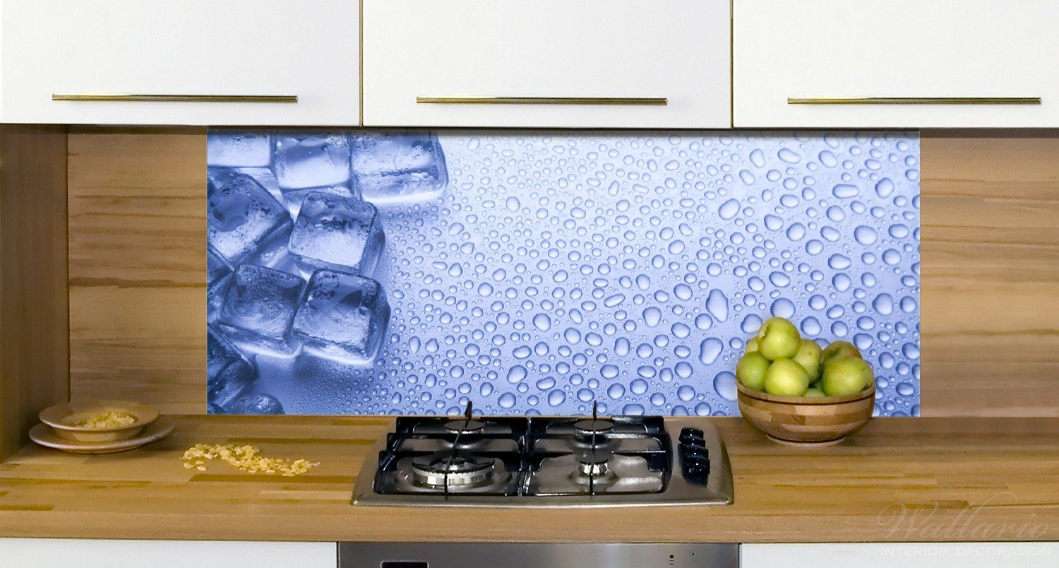 Wallario Küchenrückwand (1-tlg) Eiswürfel