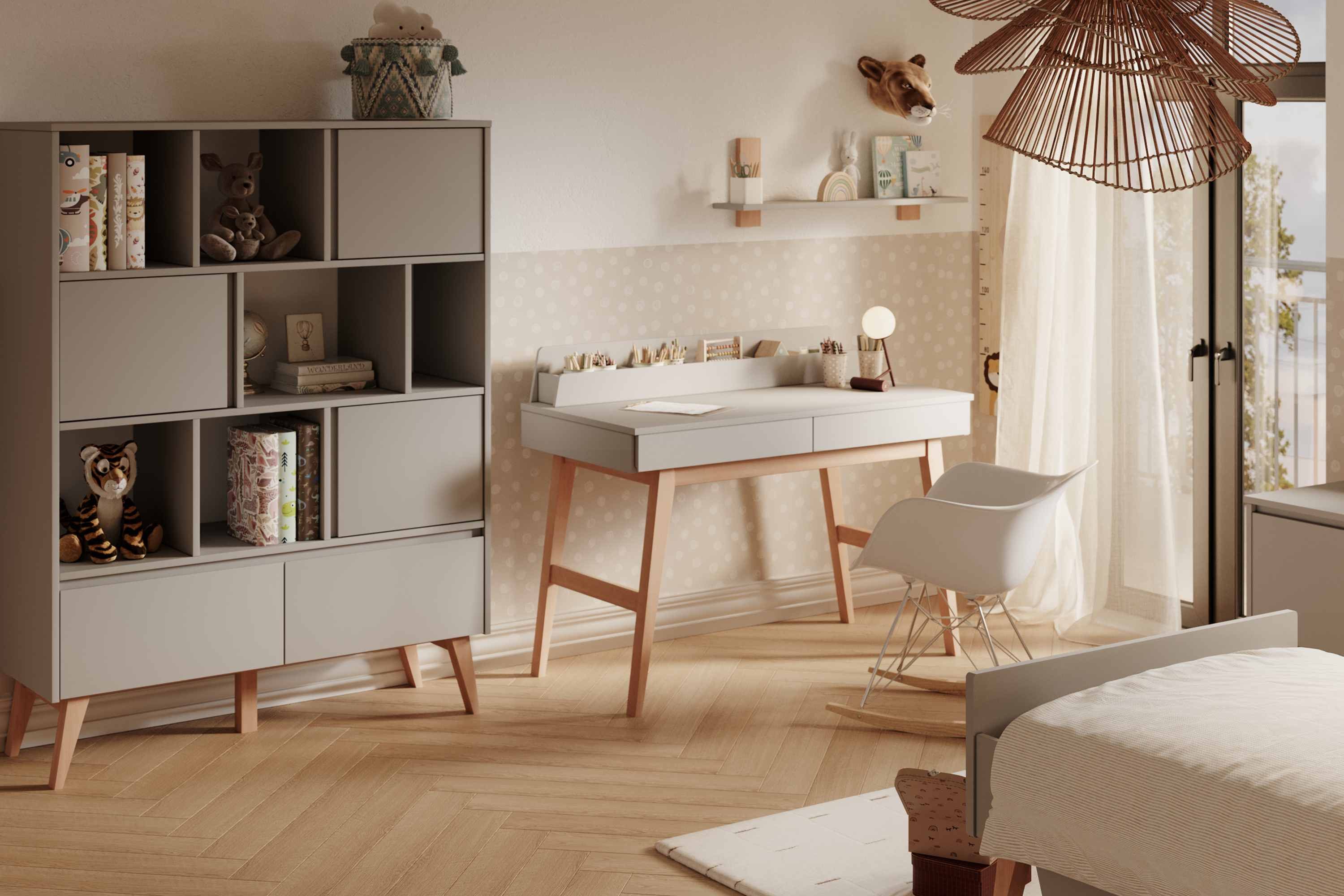 KONSIMO® Kinderschreibtisch DAMBI Schreibtisch, Schminktisch mit günstig online kaufen