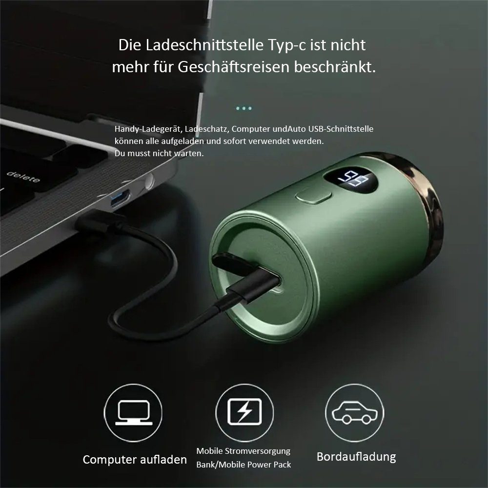 Herren-Bartrasierer TUABUR Rasiermesser Mini-Elektrorasierer, tragbarer Auto Grün