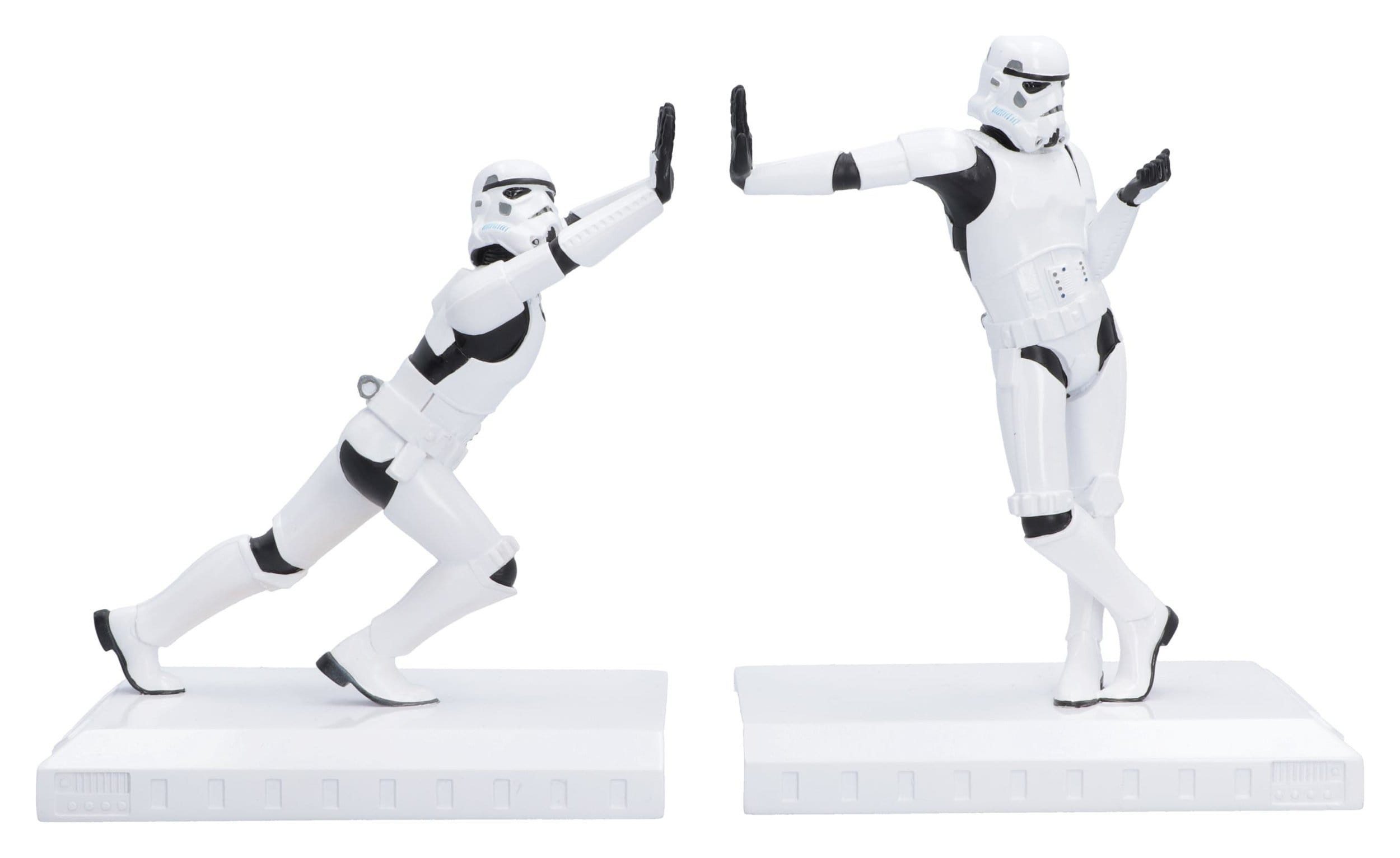 Nemesis Now Buchstütze Stormtrooper Buchstützen Working Hard Hardly Working 19 cm (1 St), Offiziell lizenzierte Buchstützen