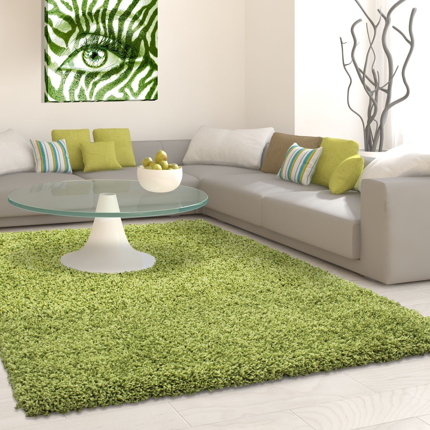 Ayyildiz Teppiche Hochflor-Teppich Life Shaggy 1500, auch als Läufer und in Rund erhältlich, rechteckig, Höhe: 30 mm, Langflor, uni, große Farb- und Größenauswahl. Wohnzimmer, alle Räume