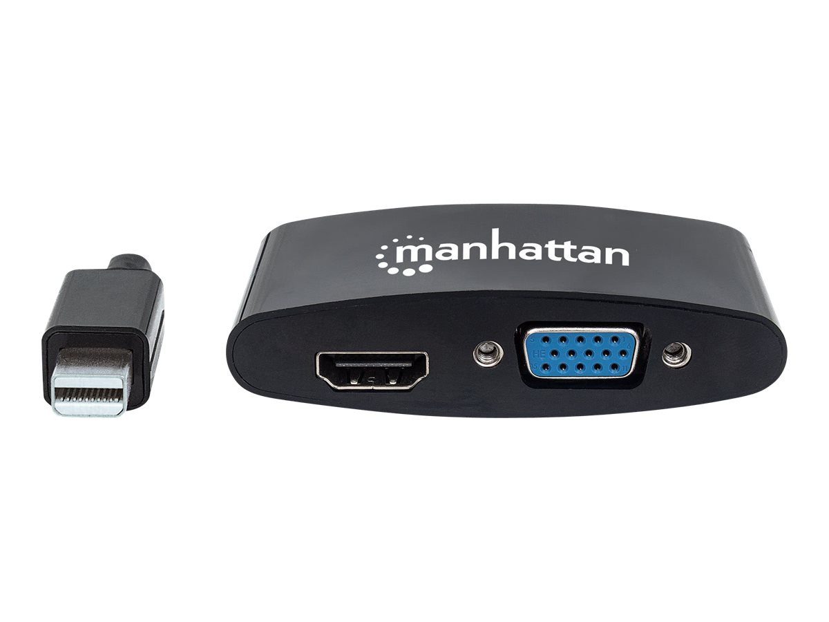 MANHATTAN 2-in-1 Mini-DisplayPort Adapter Mini-DisplayPort-Stecker ... Computer-Kabel